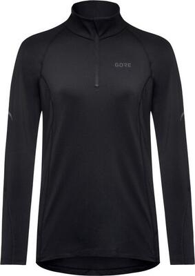 Gore wear m mid zip women's long sleeve jersey black