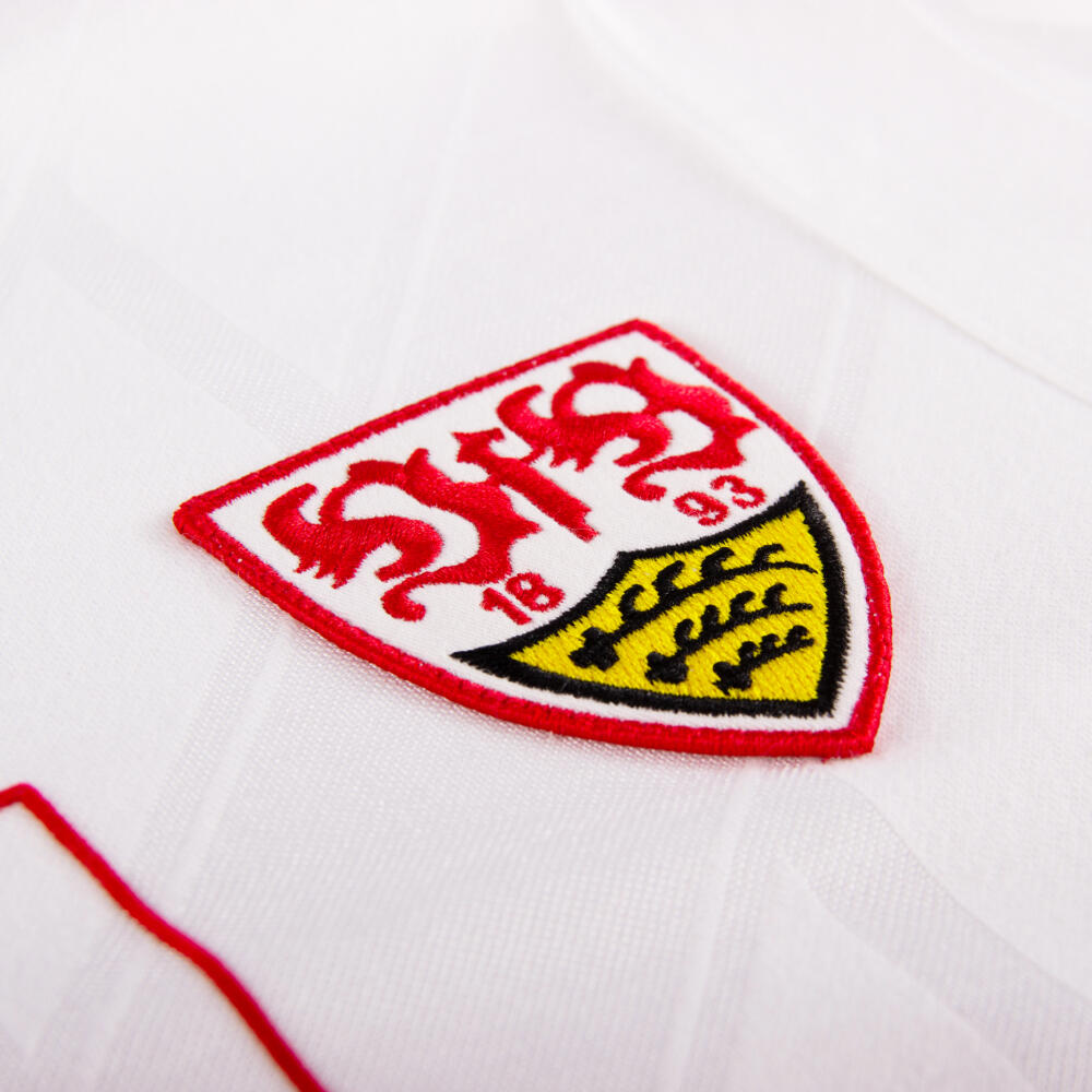 VfB Stuttgart 1987 - 89 - Camiseta de fútbol retro - Blanca – COPA Football 3/7