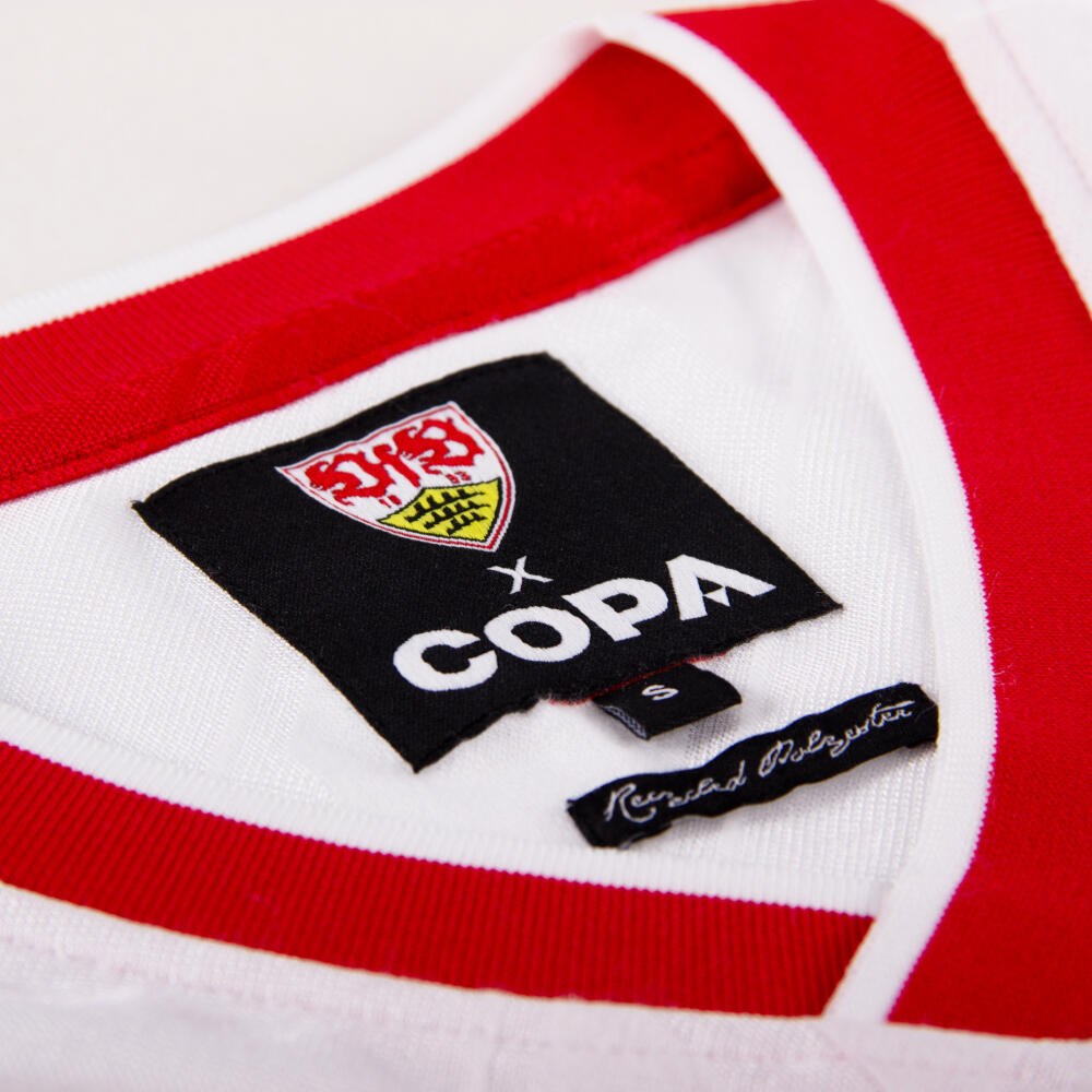 VfB Stuttgart 1987 - 89 - Camiseta de fútbol retro - Blanca – COPA Football 5/7