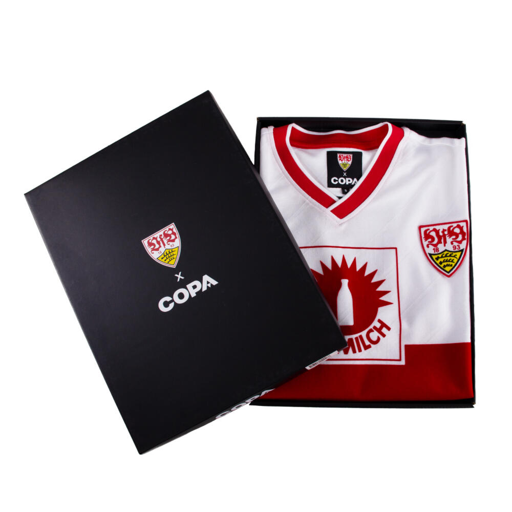 VfB Stuttgart 1987 - 89 - Camiseta de fútbol retro - Blanca – COPA Football 6/7