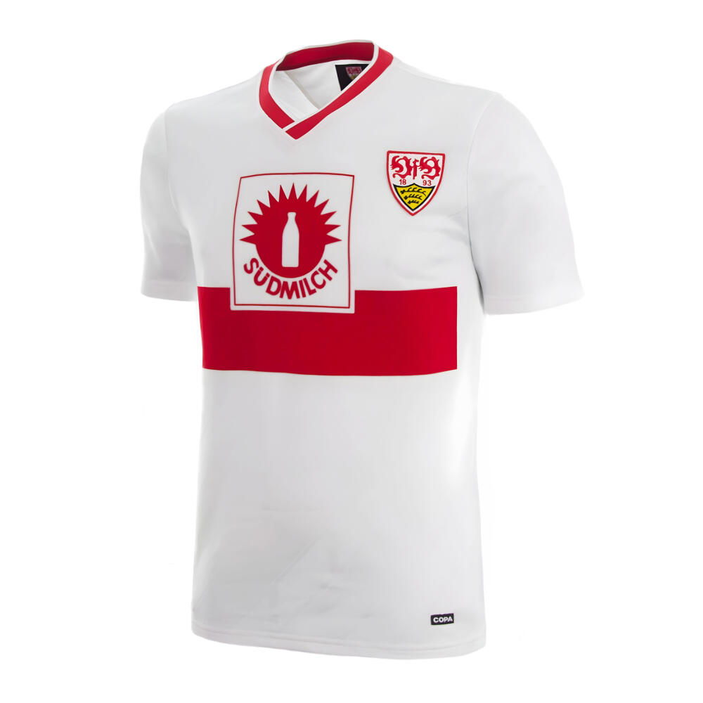 VfB Stuttgart 1987 - 89 - Camiseta de fútbol retro - Blanca – COPA Football 1/7