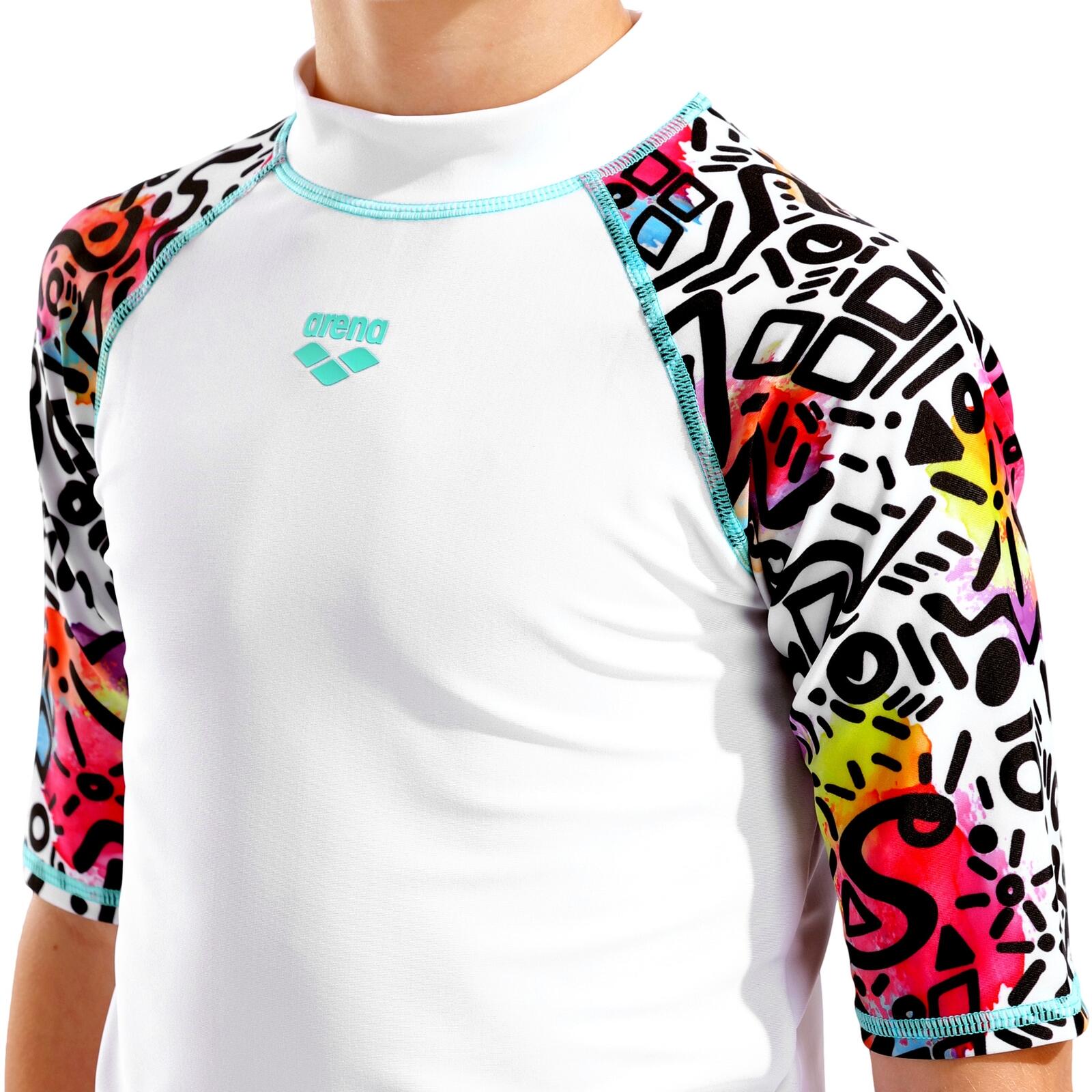 UV-Shirt bequem leicht schnelltrocknend Unisex - Rash Vest S/S Allover 4/6