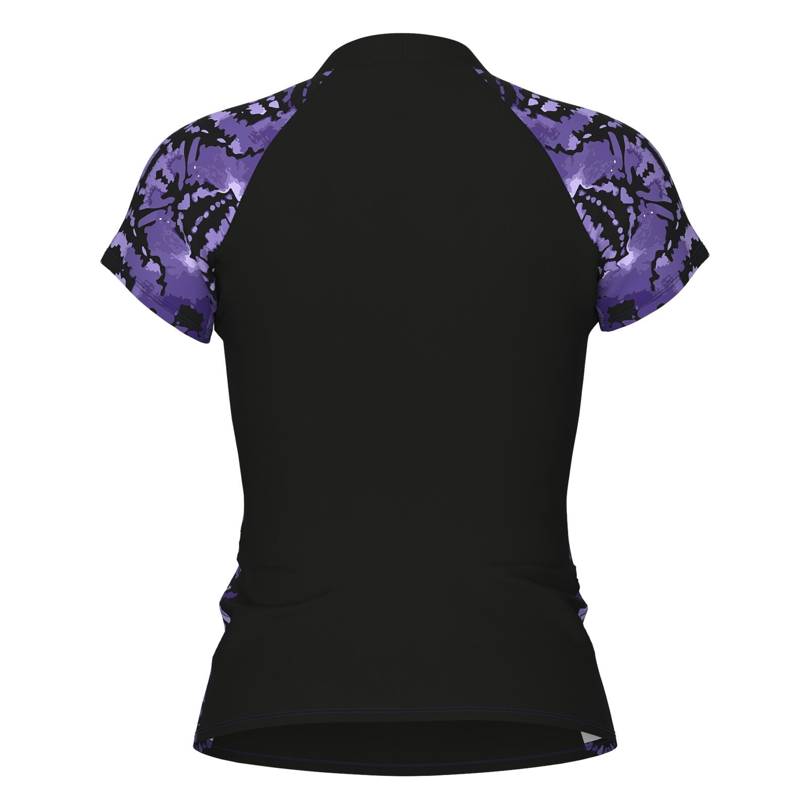 T-Shirt leicht bequem Damen - Swim S/S Rash Vest Allover 2/6