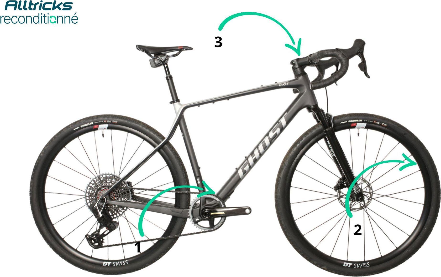 Second hand Bicicletta gravel Ghost ASKET 30 CF  Sram XO Eagle - molto buono 3/6