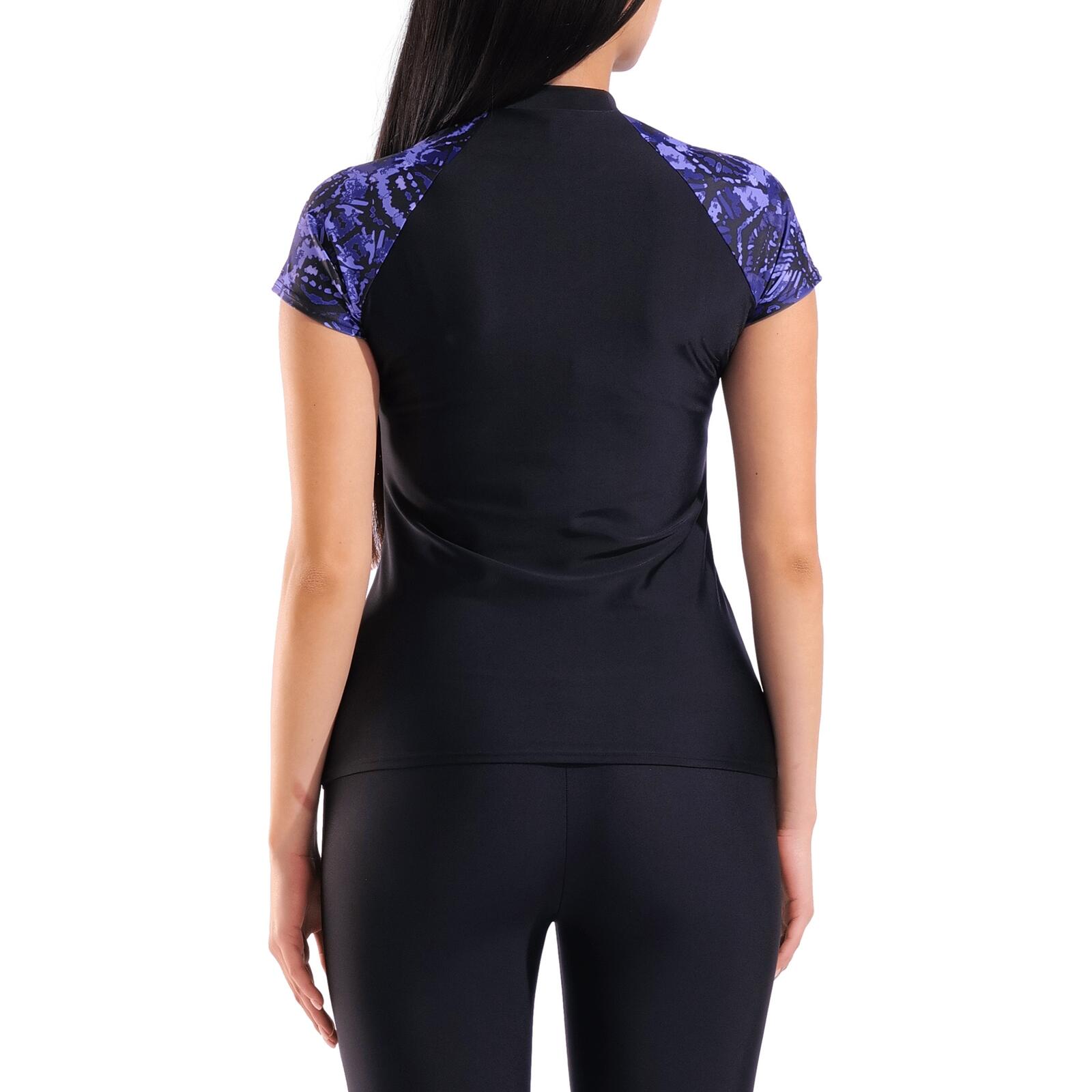T-Shirt leicht bequem Damen - Swim S/S Rash Vest Allover 5/6