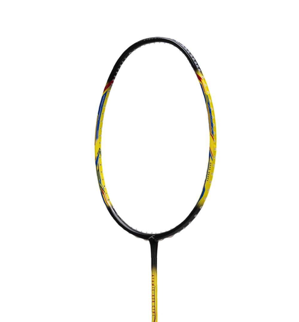 Badmintonschläger - ATOMIC-X 38 CTRL Unbespannt, schwarz/limettengrün 3/7