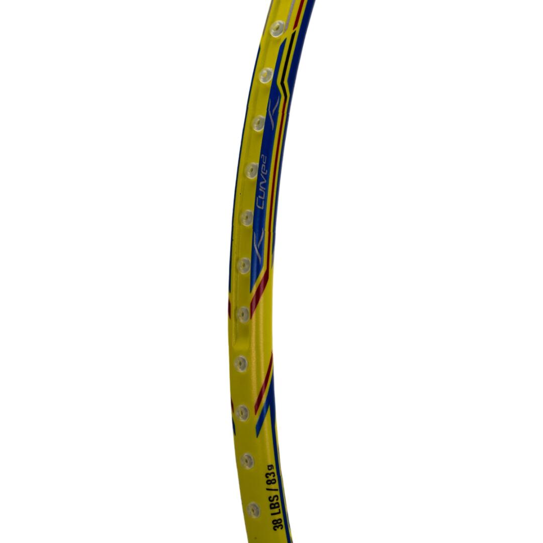 Badmintonschläger - ATOMIC-X 38 CTRL Unbespannt, schwarz/limettengrün 5/7