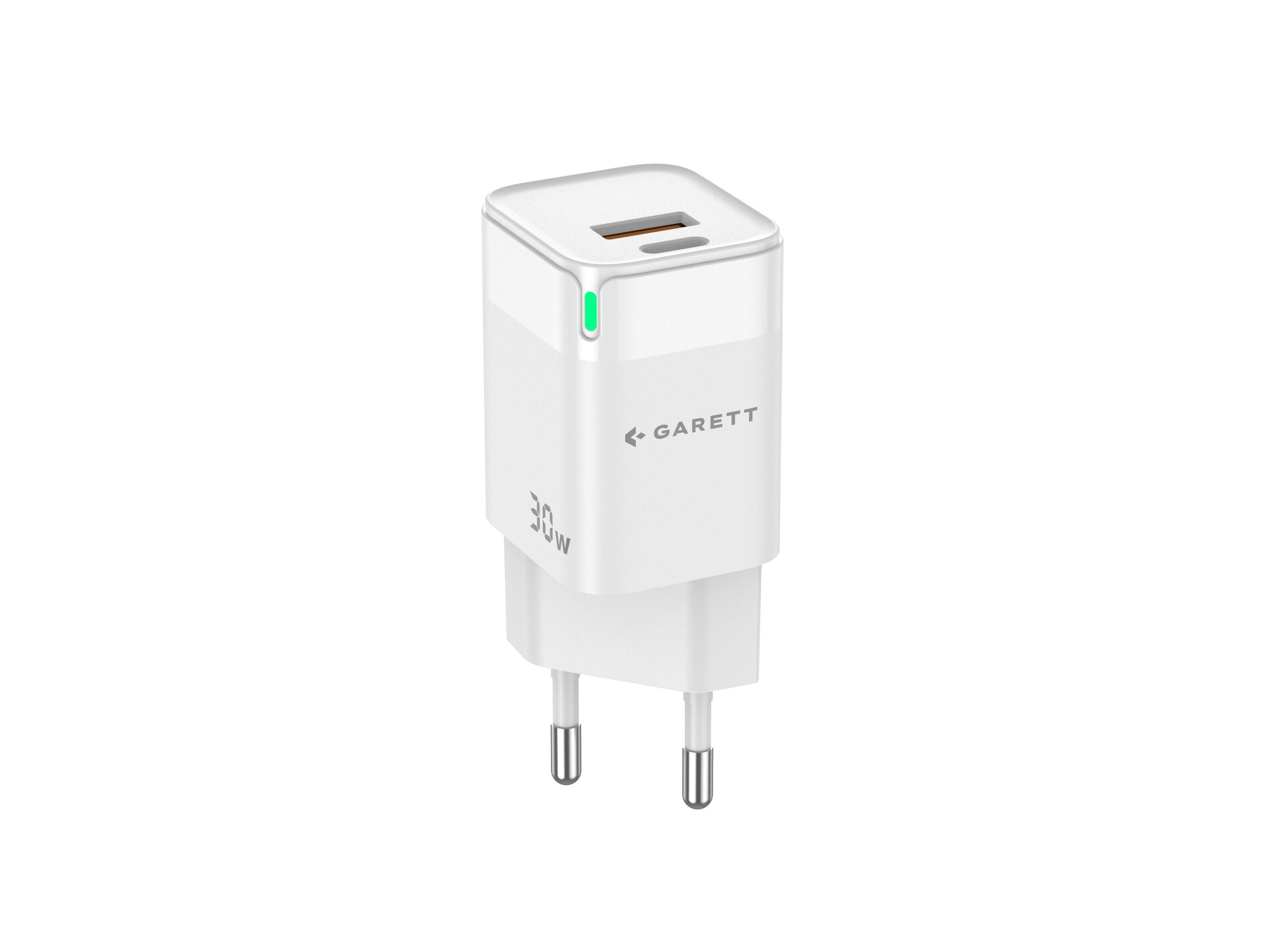 Ładowarka Garett Fast Charge 30W GaN PD QC biała 2/7