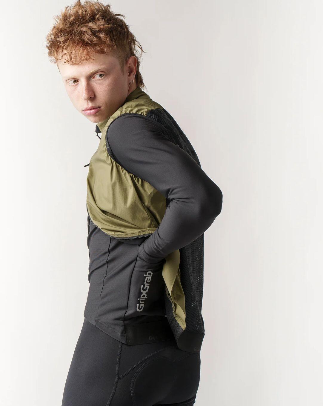 Gilet Coupe Vent GribGrab PACR Vert Olive 5/5