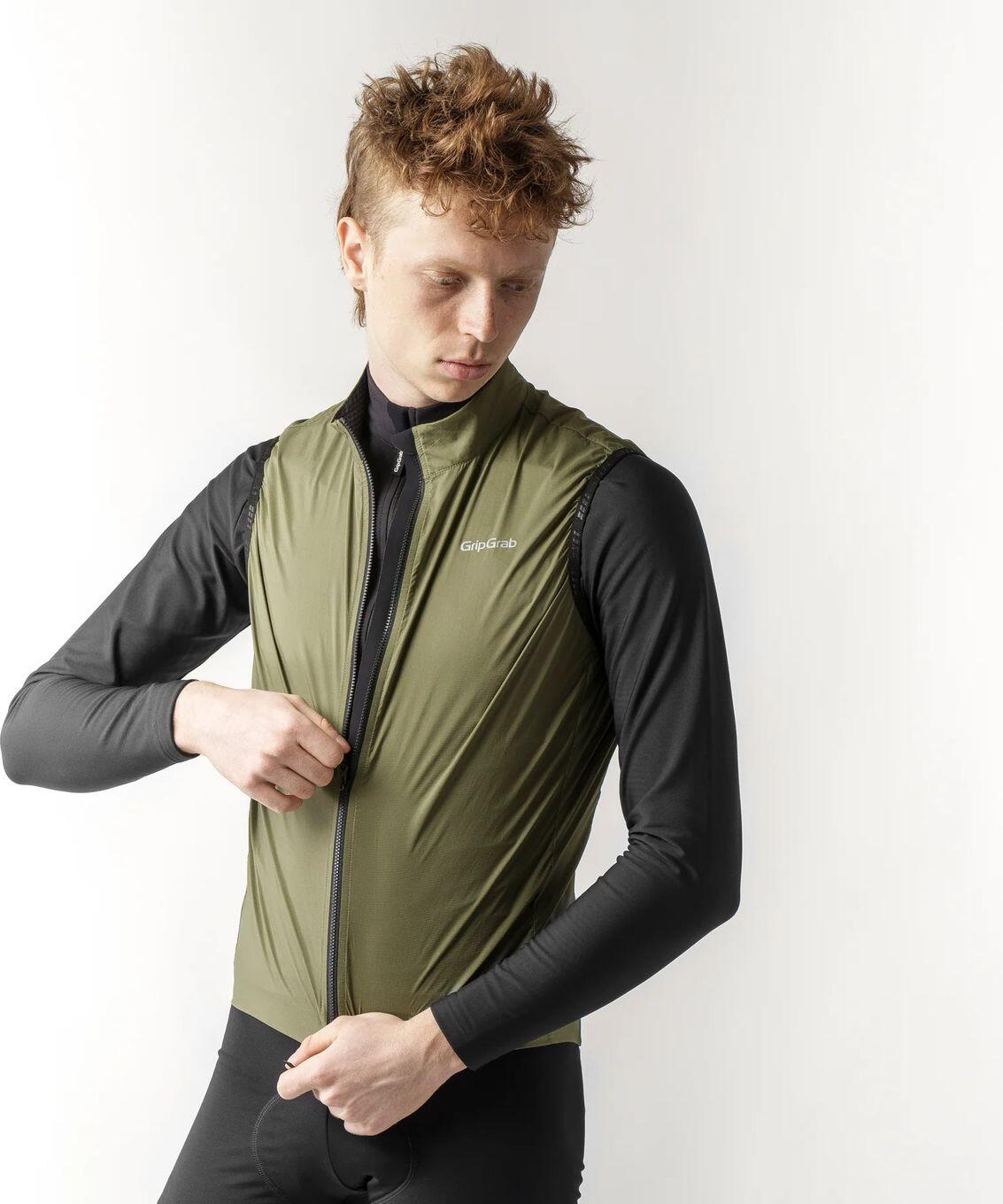 Gilet Coupe Vent GribGrab PACR Vert Olive 4/5