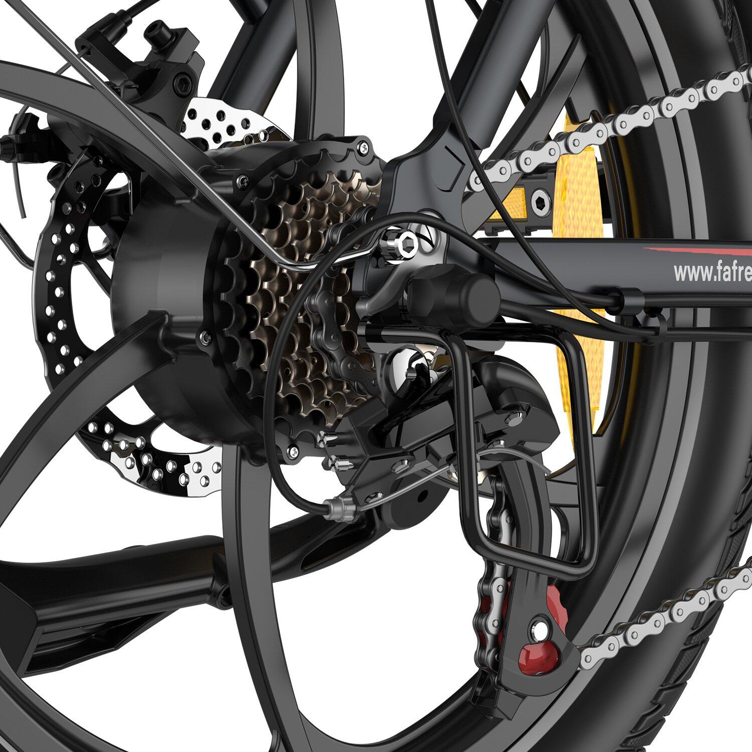Bicicleta eléctrica plegable Ciclismo 250W 20Ah Fat Tire Autonomía 75-90 km F20+ 6/7
