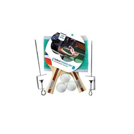 Engelhart Tischtennis-Set mit Netz, 2 Schlägern und 3 Bällen