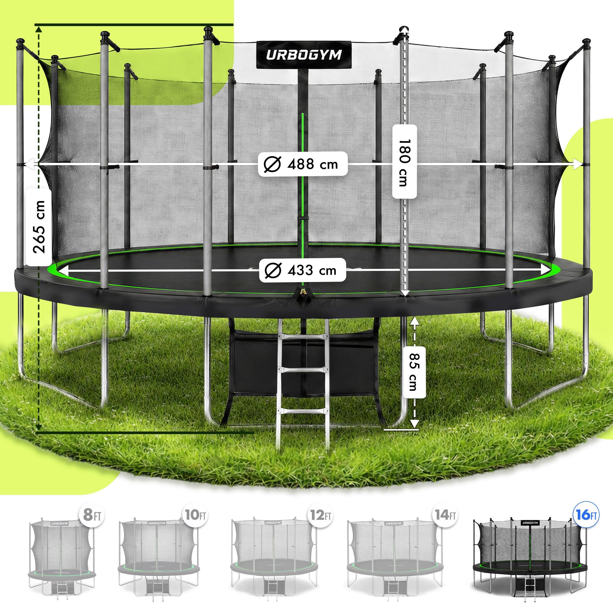 Trampolina Ogrodowa Jumper 16FT 4/7