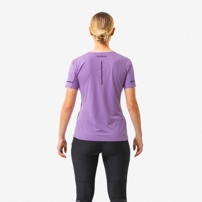 Camiseta de manga corta Gore Wear Contest 2.0 para mujer Morado 3/5