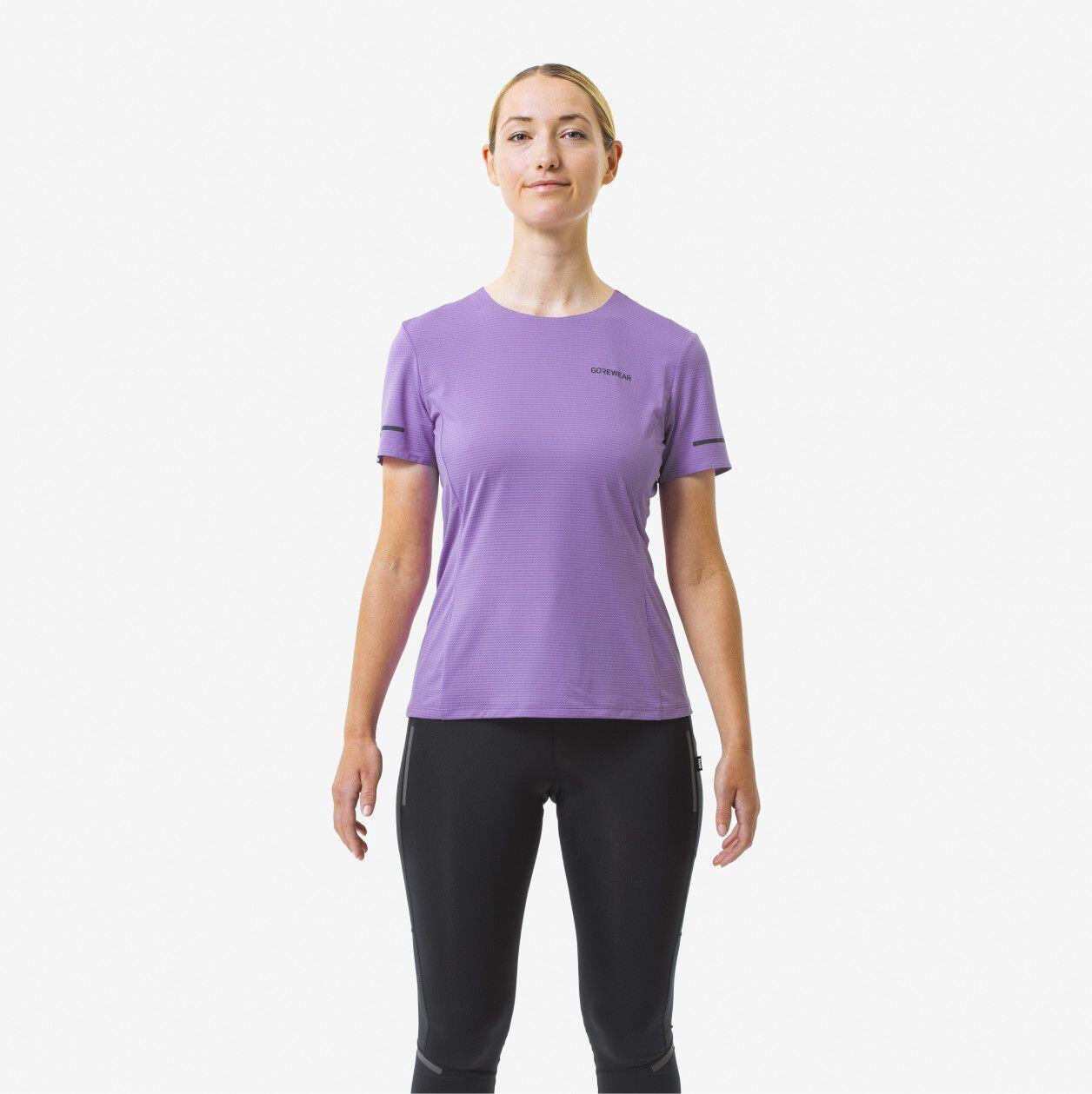 Camiseta de manga corta Gore Wear Contest 2.0 para mujer Morado 2/5