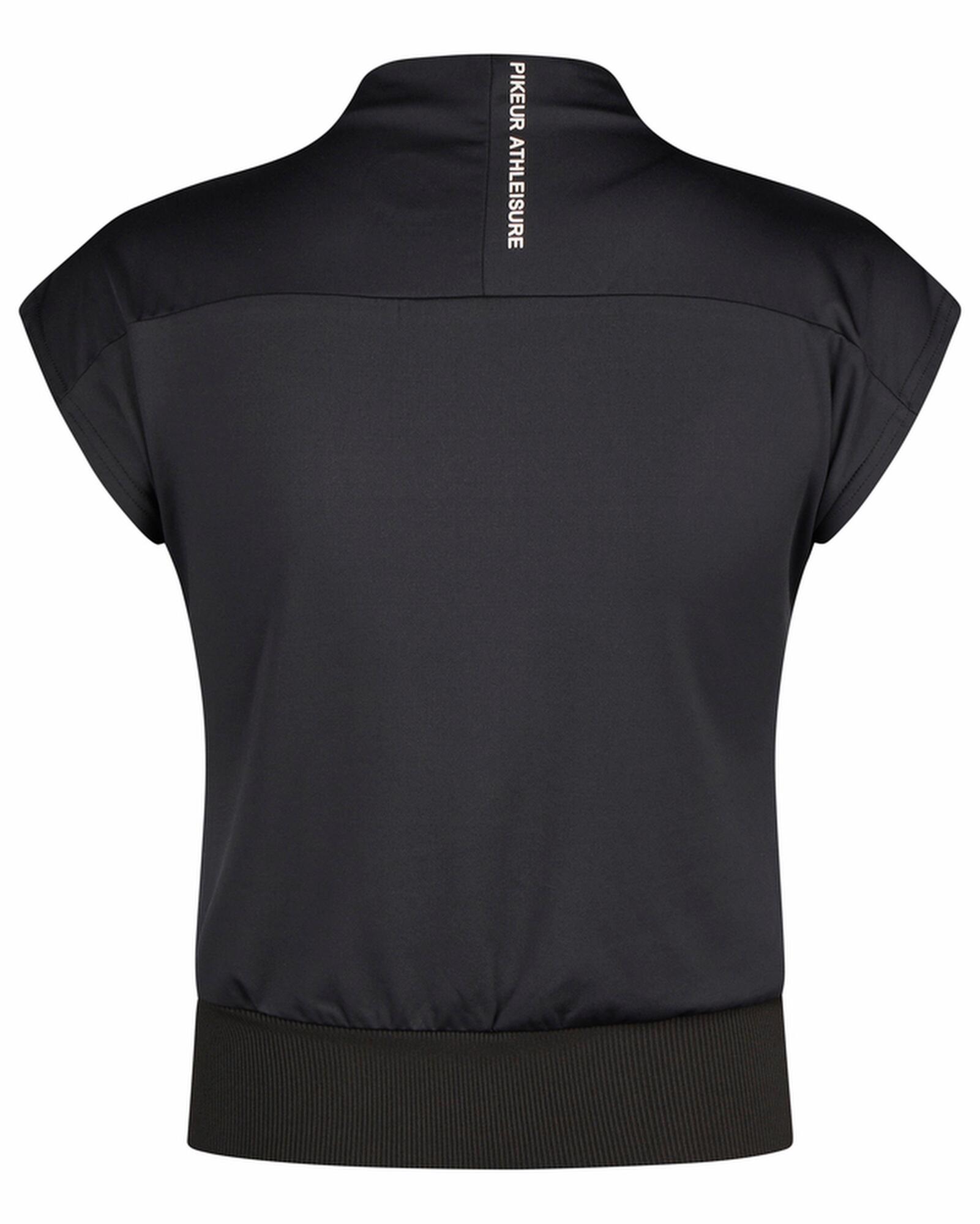 T-Shirt Damen Cropped schwarz 5/7