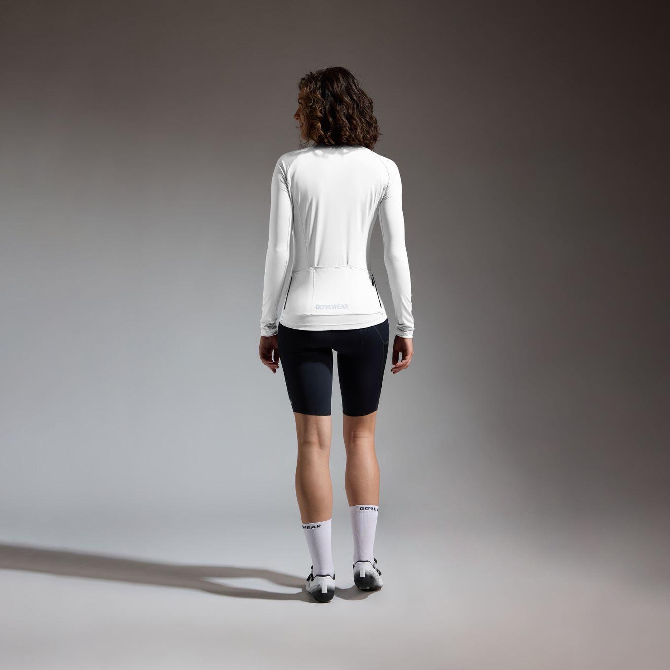 Maillot de manga larga Gore Wear Spinshift blanco para mujer 5/6