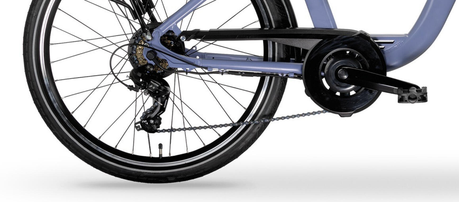 Elektro-Citybike NEW RHEA  26 Zoll, blau 2/3