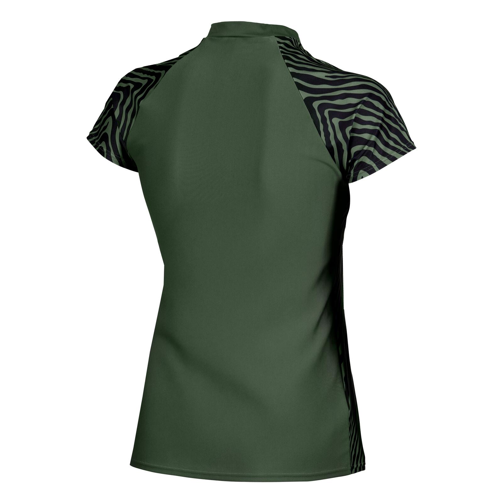 T-Shirt leicht bequem Damen - Swim S/S Rash Vest Allover 2/6