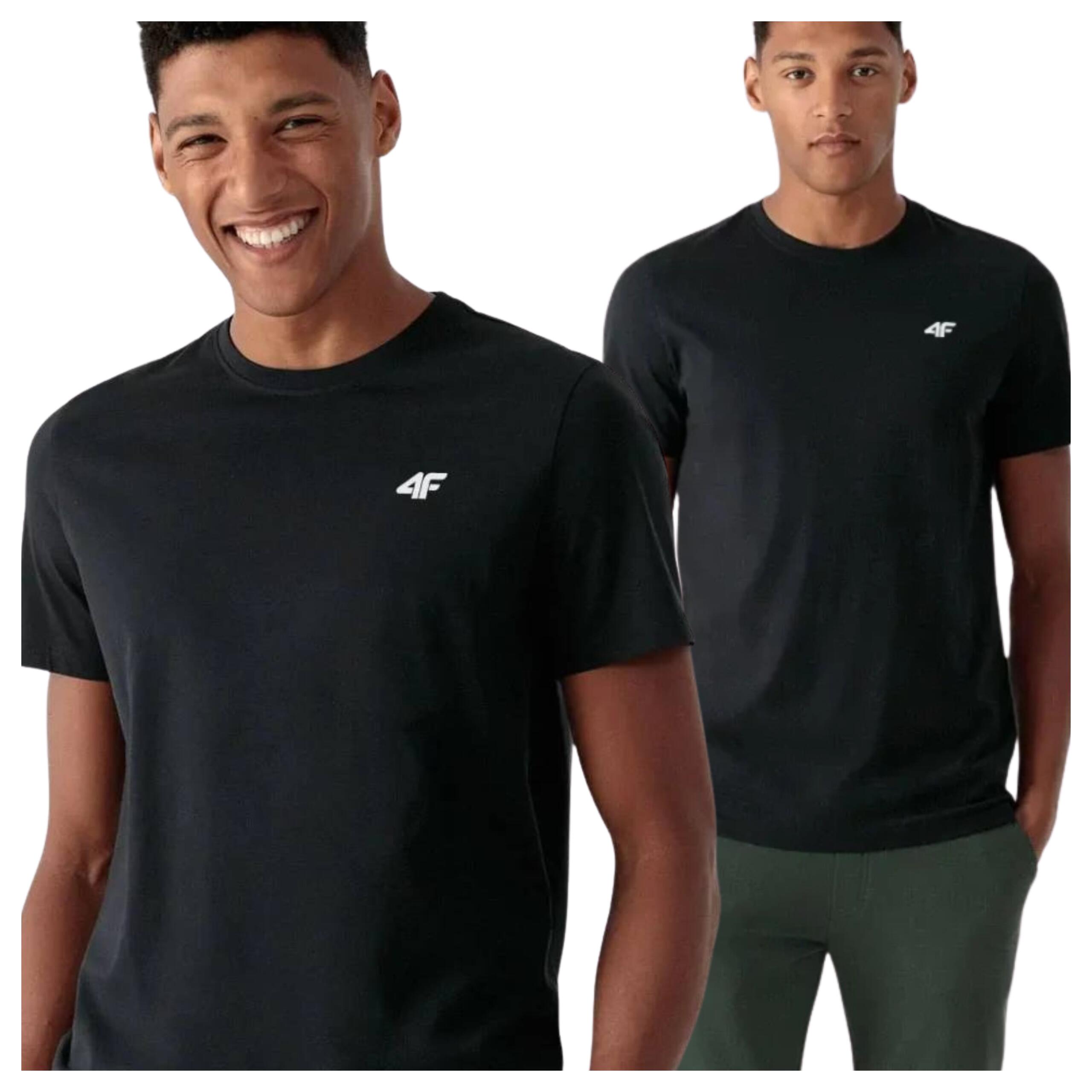 Koszulka męska 4F - bawełniany T-shirt, regular fit. 7/7