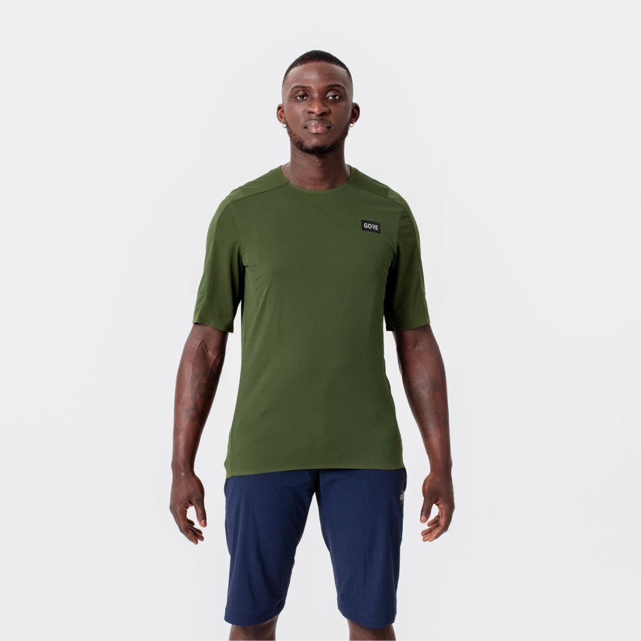 Maillot Gore Wear TrailKPR manga corta oliva 4/7
