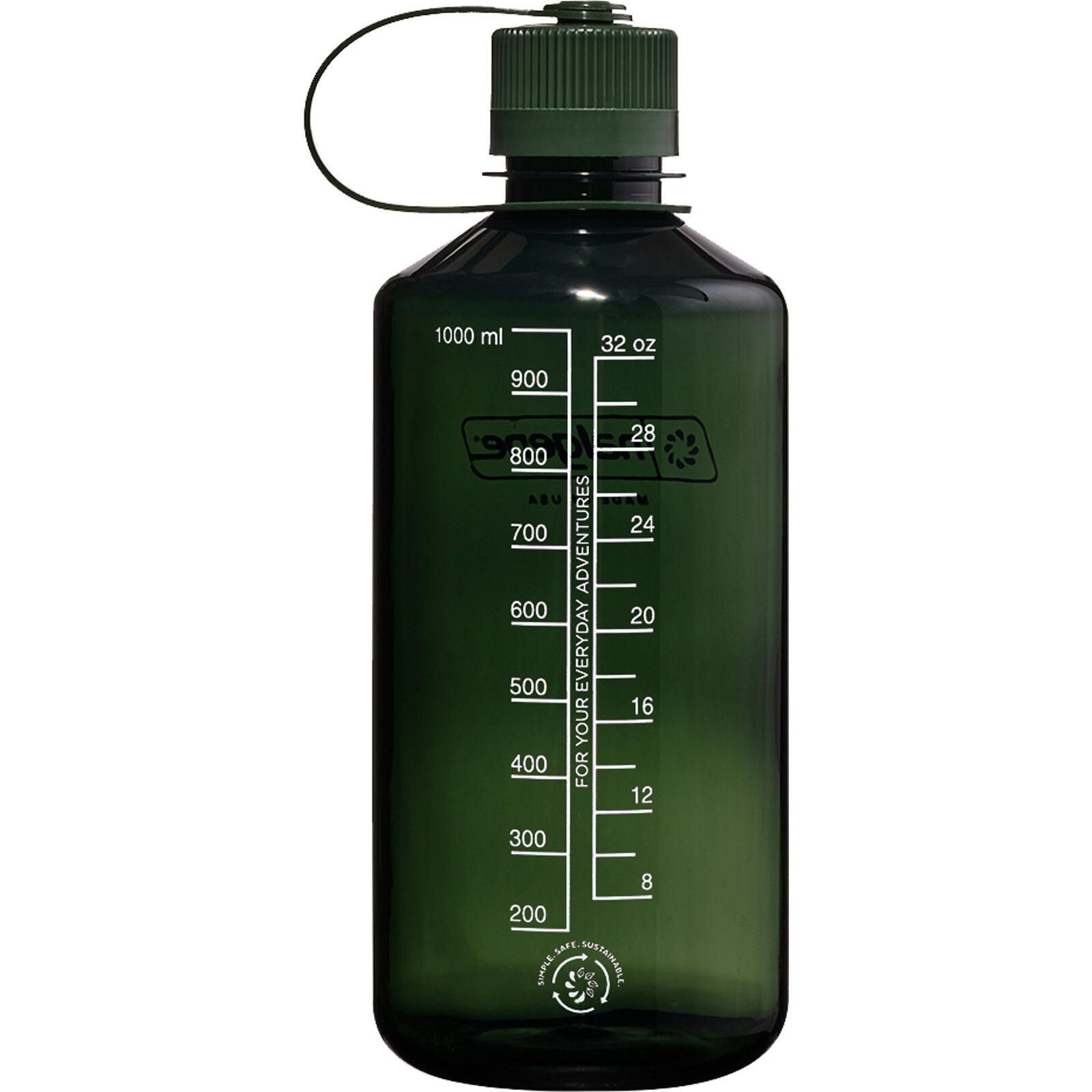Enghals Sustain Trinkflasche 1 Liter jade 2/6