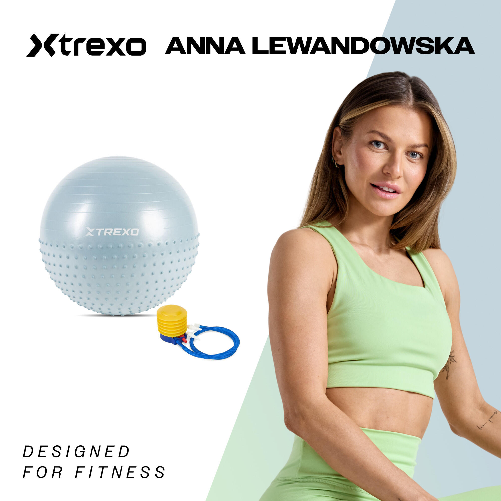 Palla da ginnastica massaggiante XTREXO TXO-B4Z021-BL 2/7