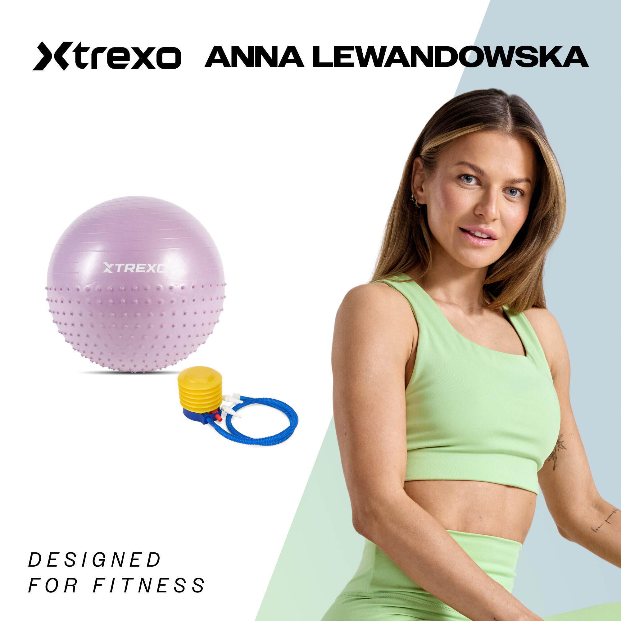 Pelota de gimnasia masajeadora XTREXO TXO-B4Z020-VT 2/7