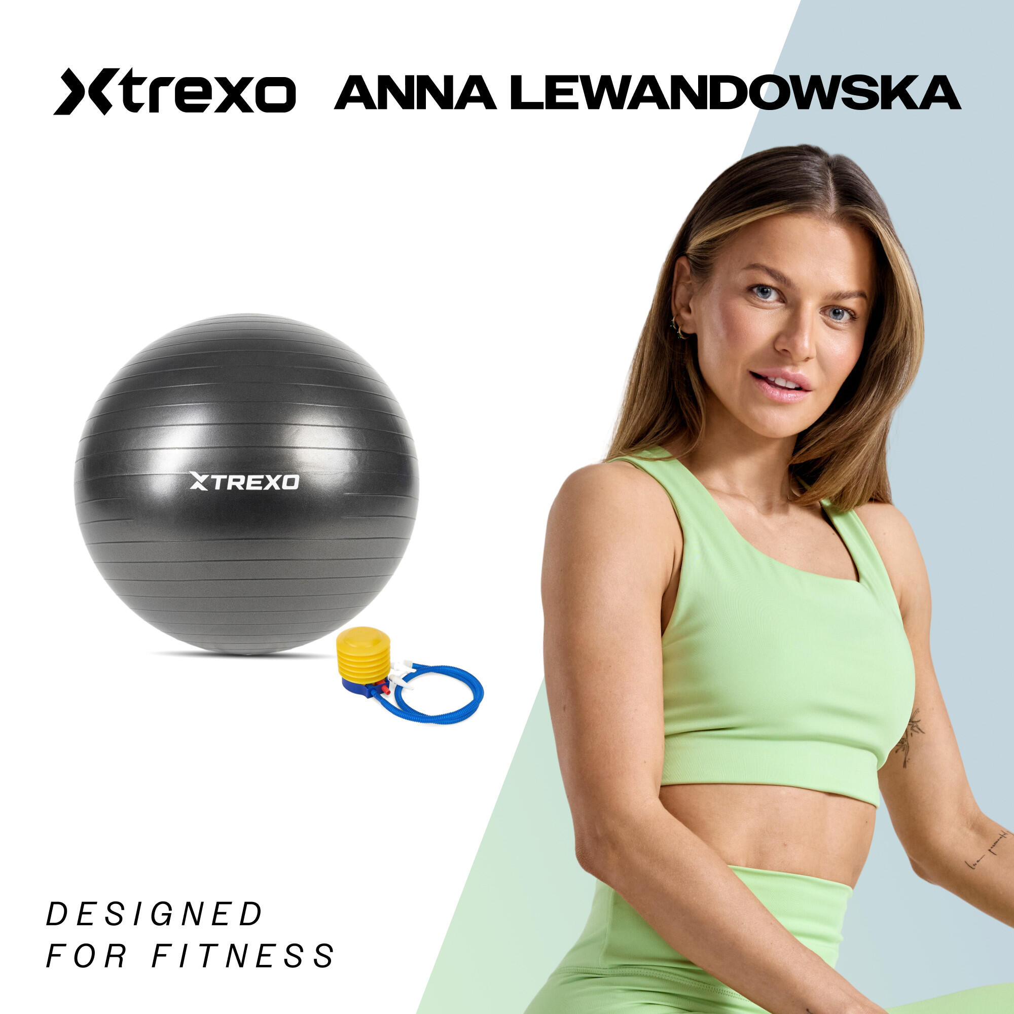 Ballon de gymnastique XTREXO TXO-B4Z009-BK 2/7