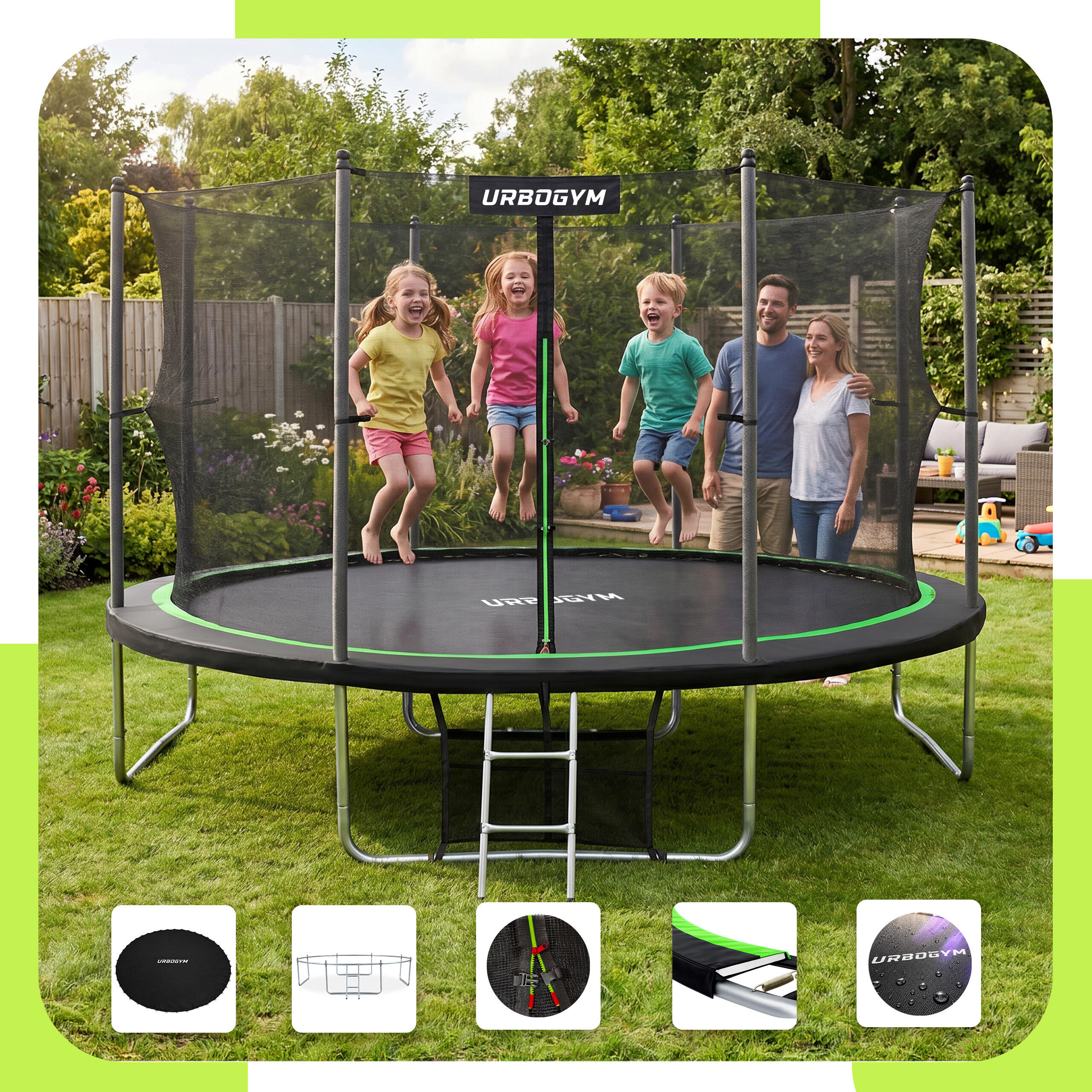 Trampolina ogrodowa Urbogym Jumper 14FT 435 cm 2/7