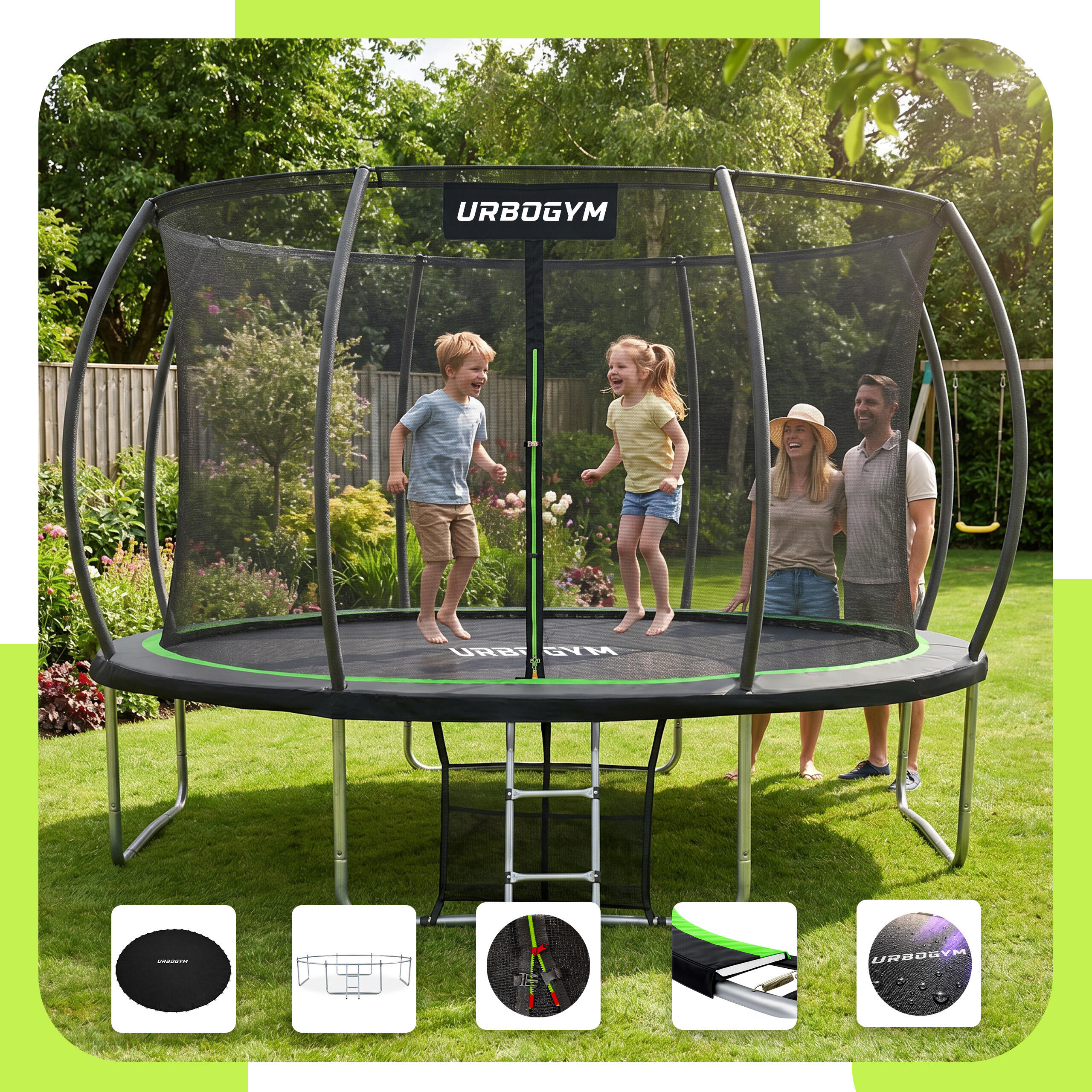 Trampolina ogrodowa Urbogym Infinity 12FT 374 cm