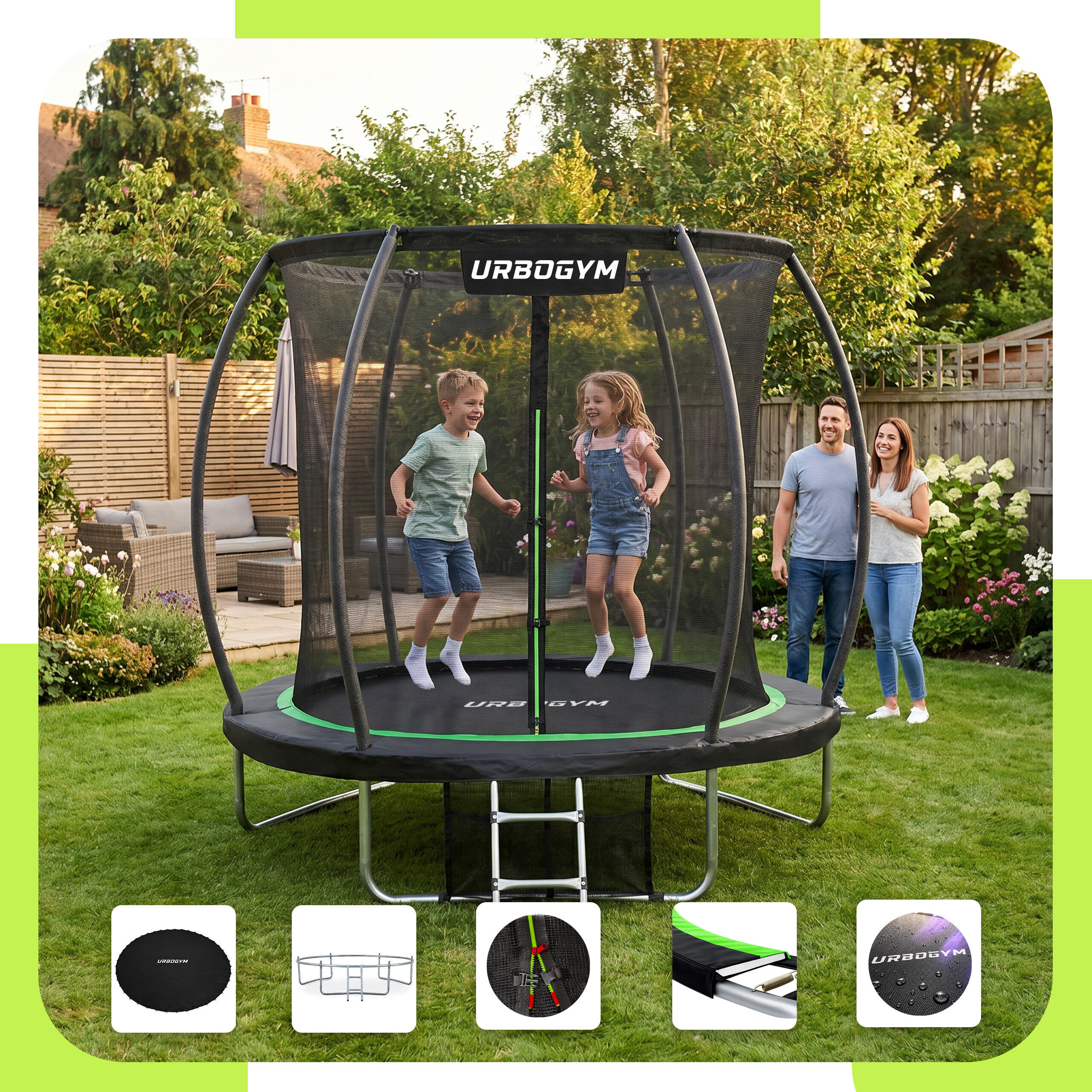 Trampolina ogrodowa Urbogym Infinity 8FT 252 cm 2/7