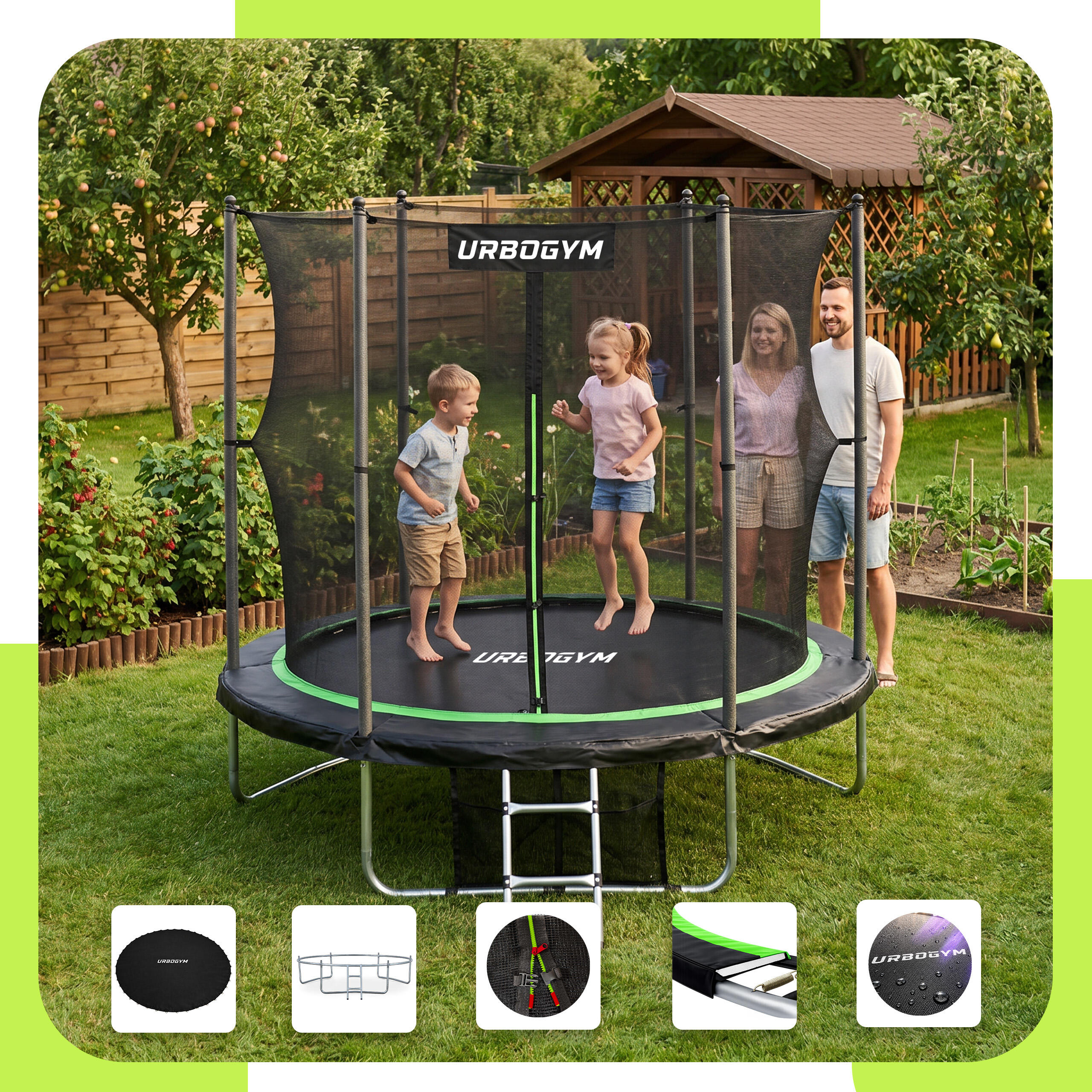 Trampolina ogrodowa Urbogym Jumper 8FT 252 cm 2/7