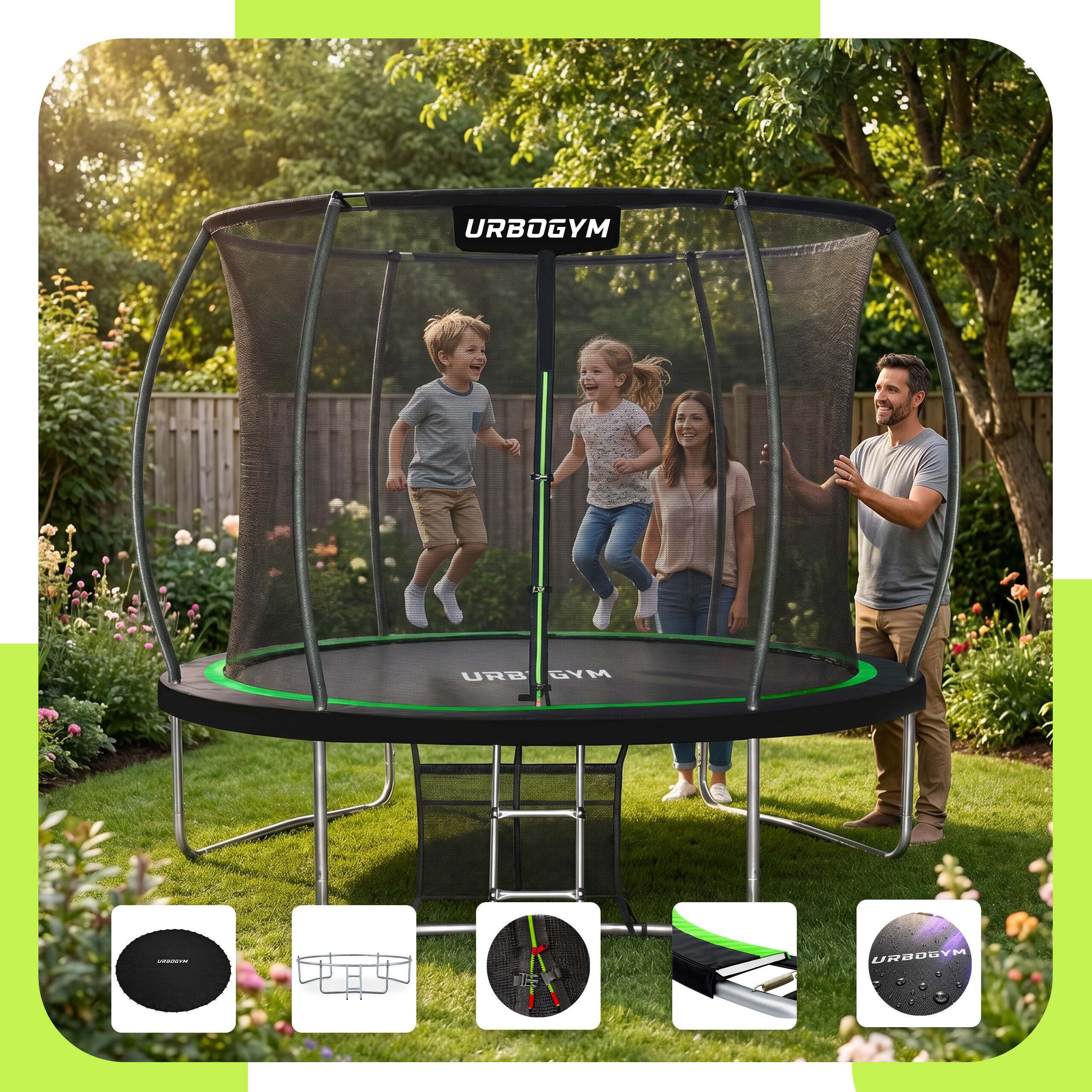 Trampolina ogrodowa Urbogym Infinity 10FT 312 cm