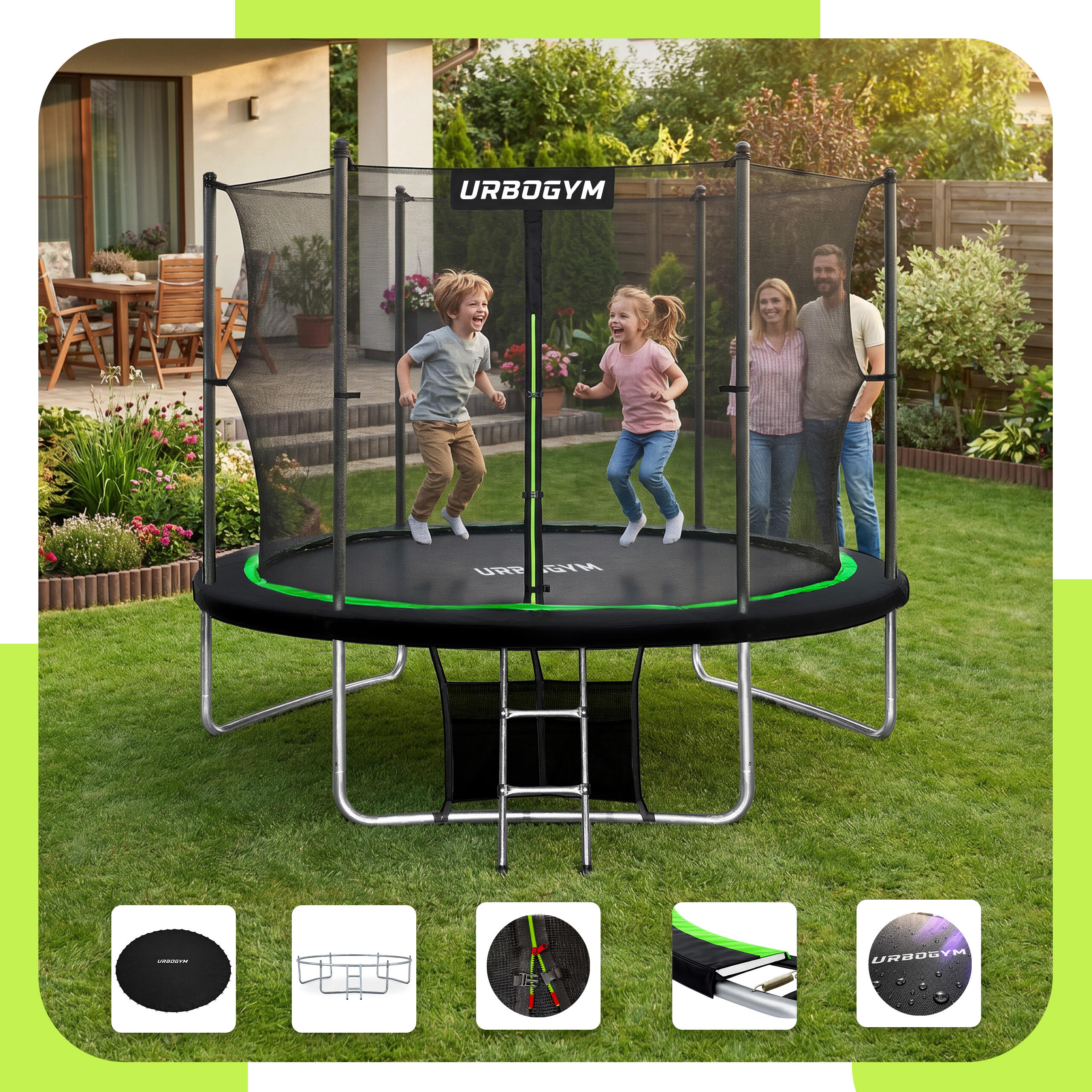 Trampolina ogrodowa Urbogym Jumper 10FT 312 cm