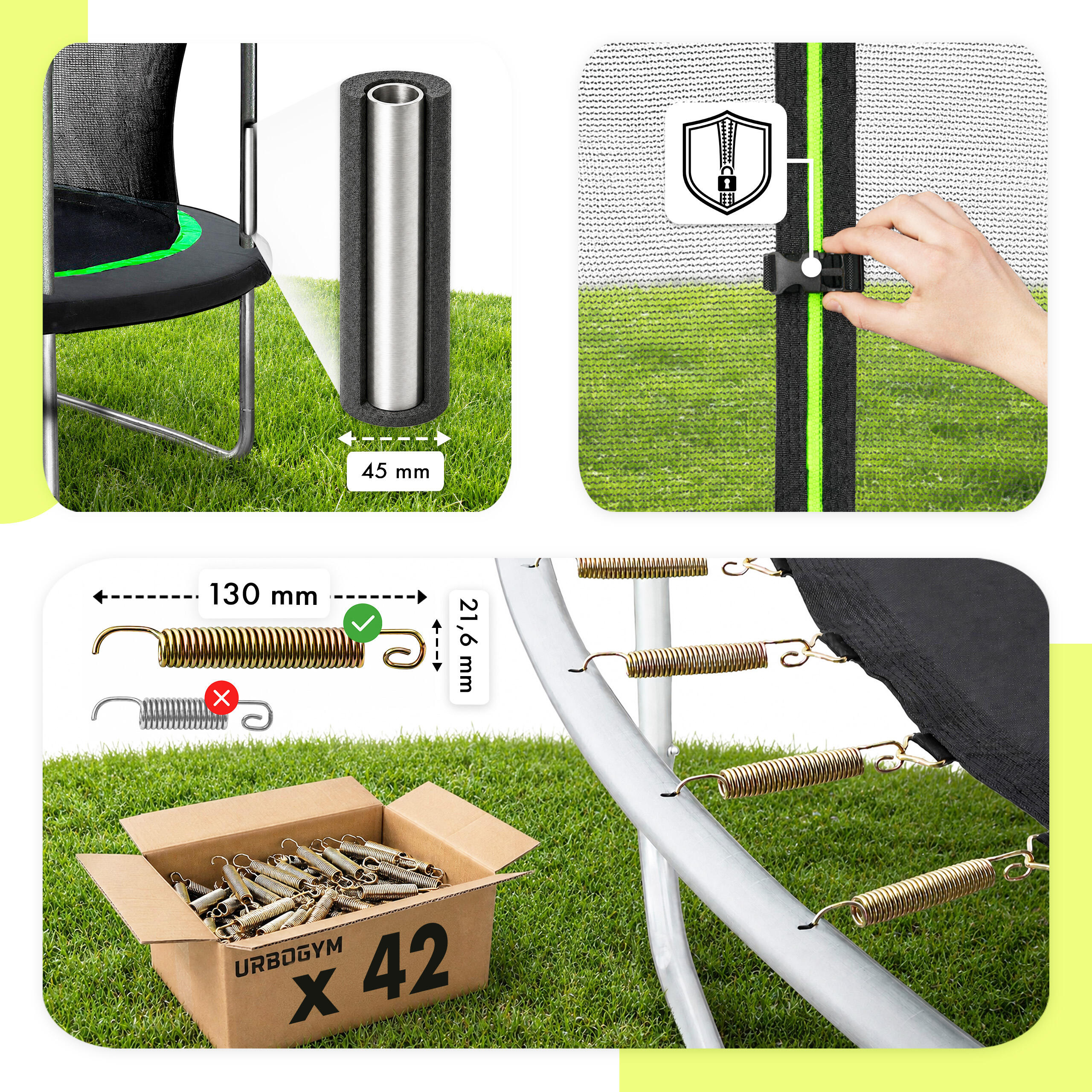 Trampolina ogrodowa Urbogym Jumper 8FT 252 cm 5/7