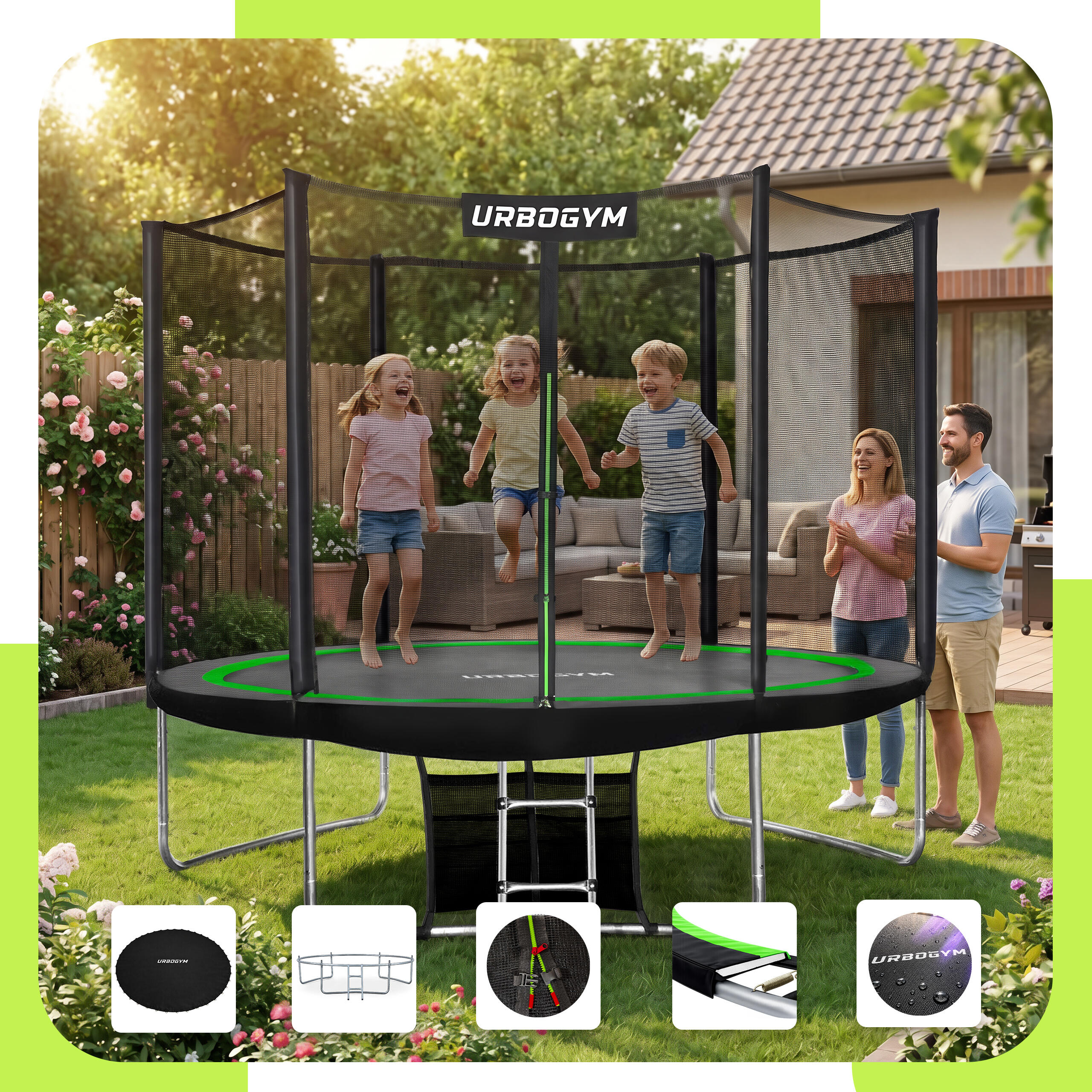 Trampolina ogrodowa Urbogym Classic 10FT 312 cm