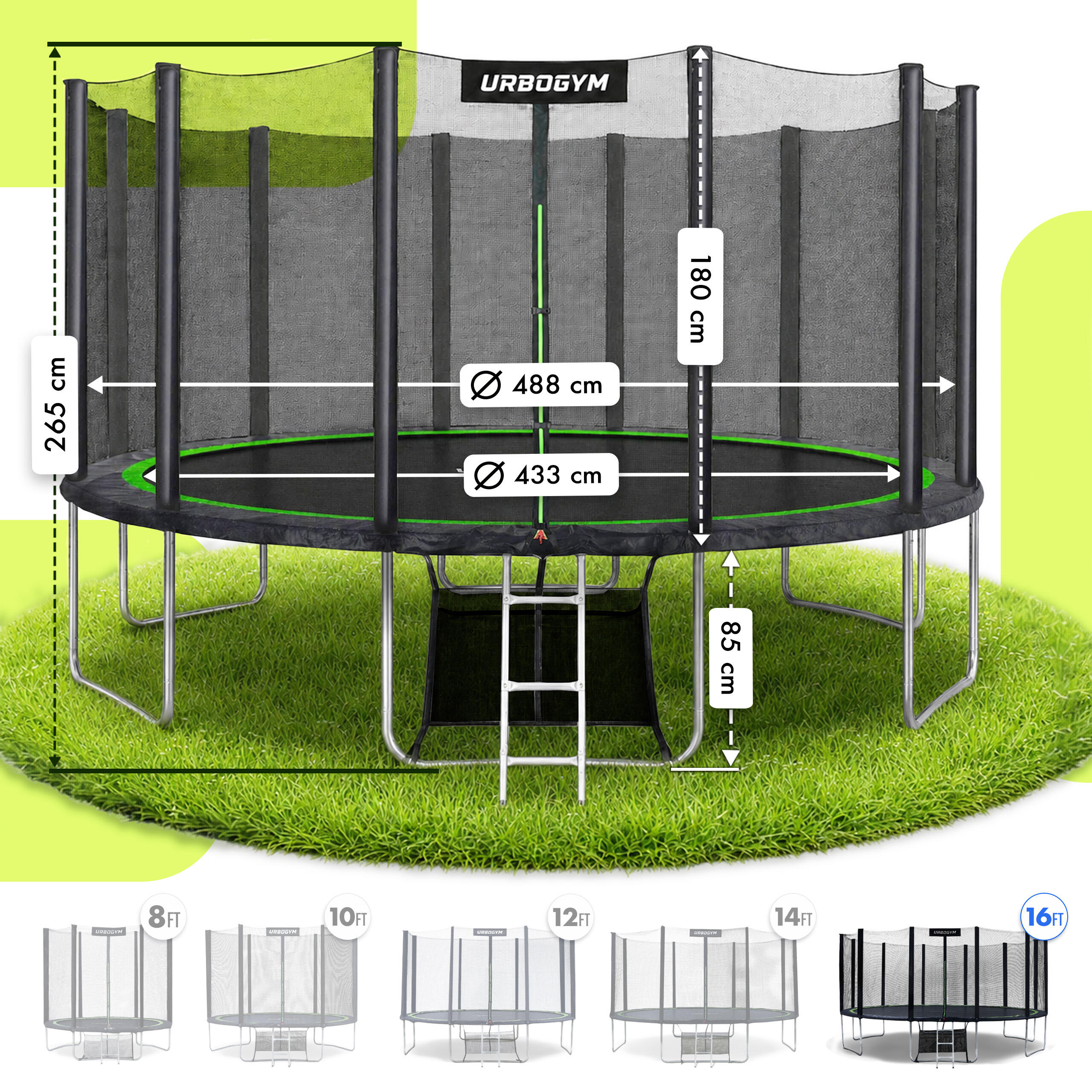 Trampolina Ogrodowa CLASSIC 16FT 4/7