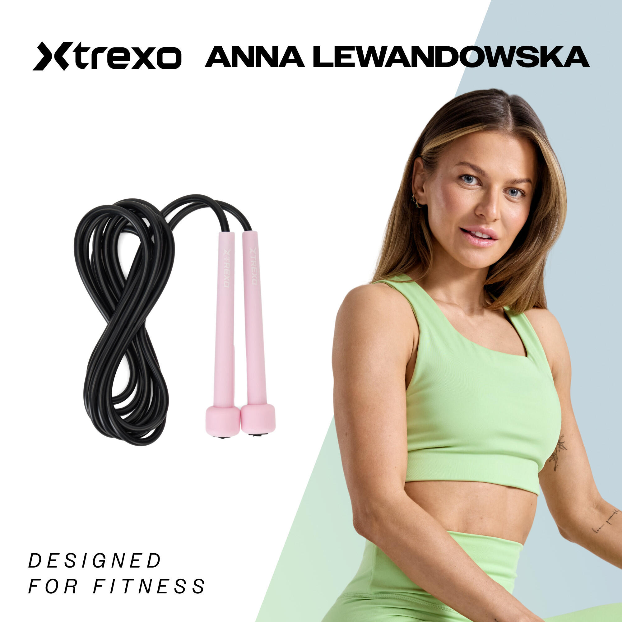 Corda de pular XTREXO Basic, roxa 2/7