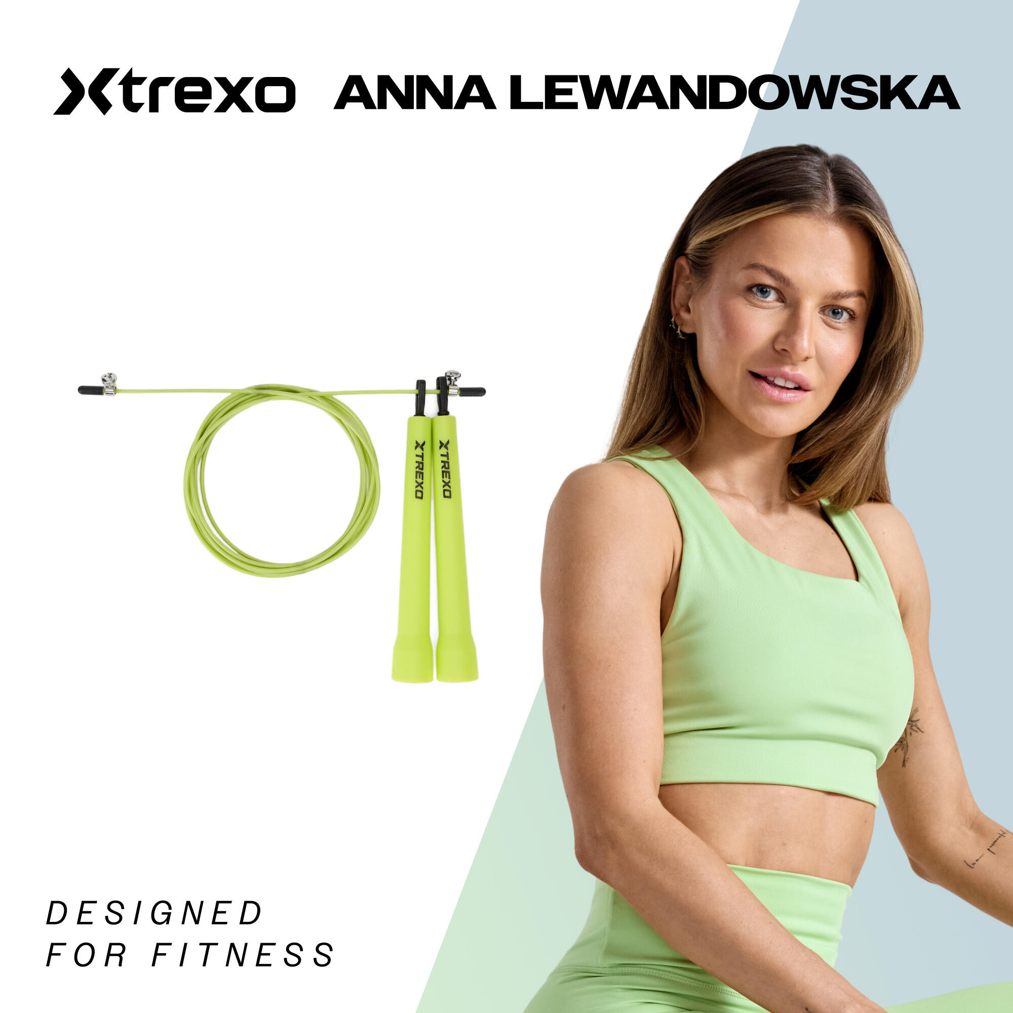 Corda de pular XTREXO Basic+, verde 2/7