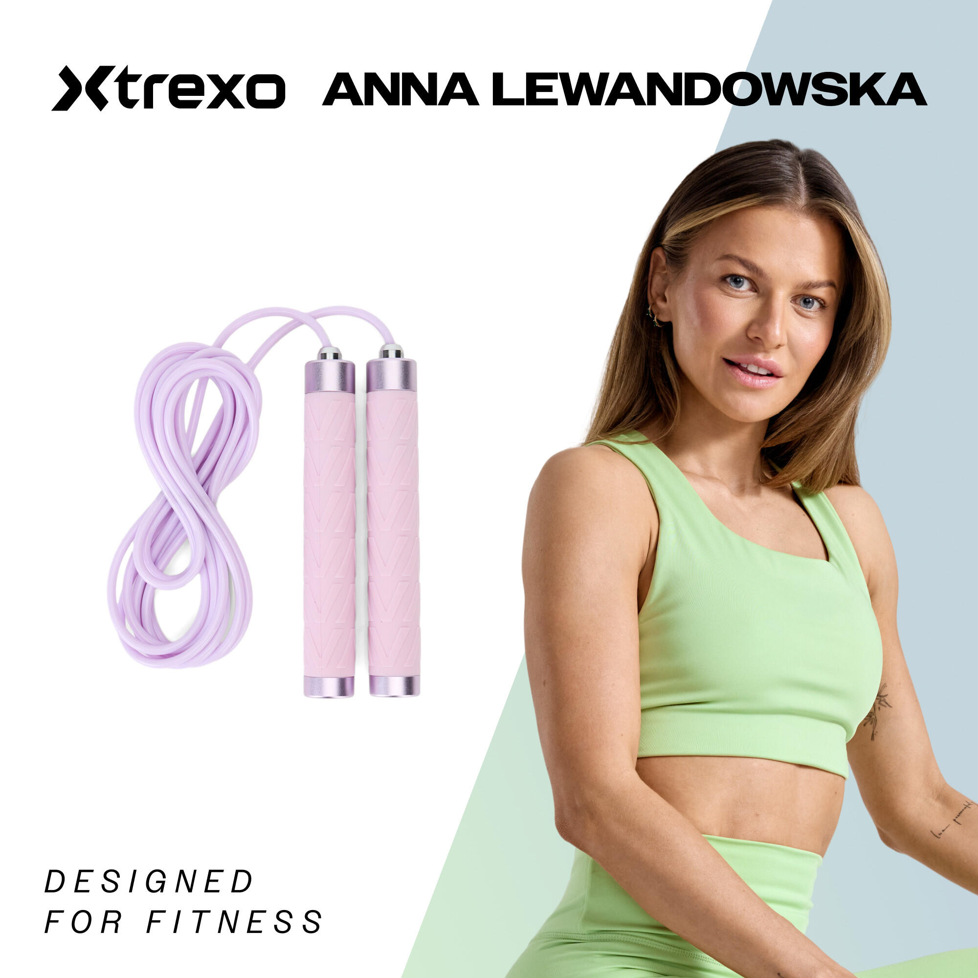 Corde à sauter XTREXO Advanced, violette 2/7