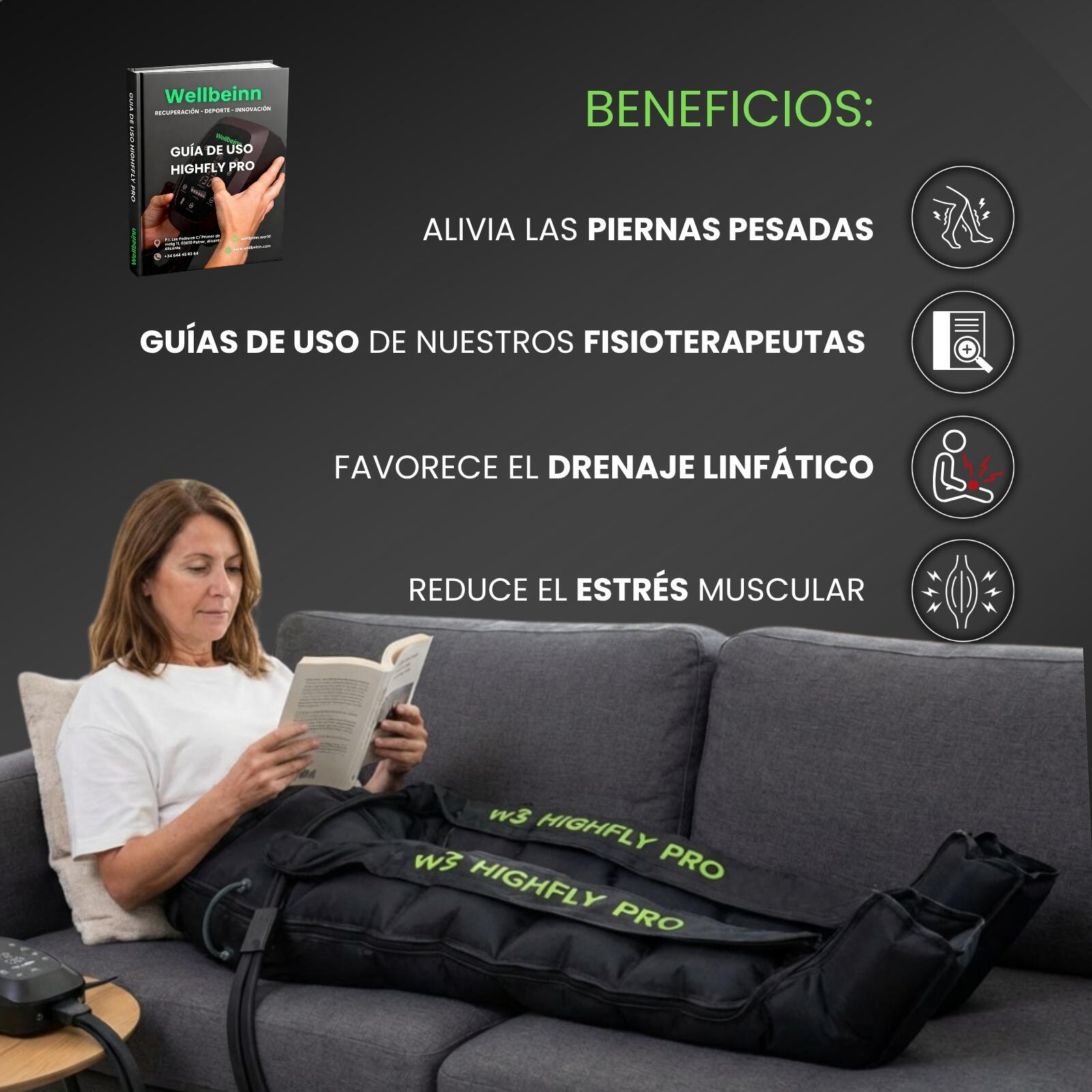 HighFly Pro – Botas de Presoterapia de Alto Rendimiento 3/7