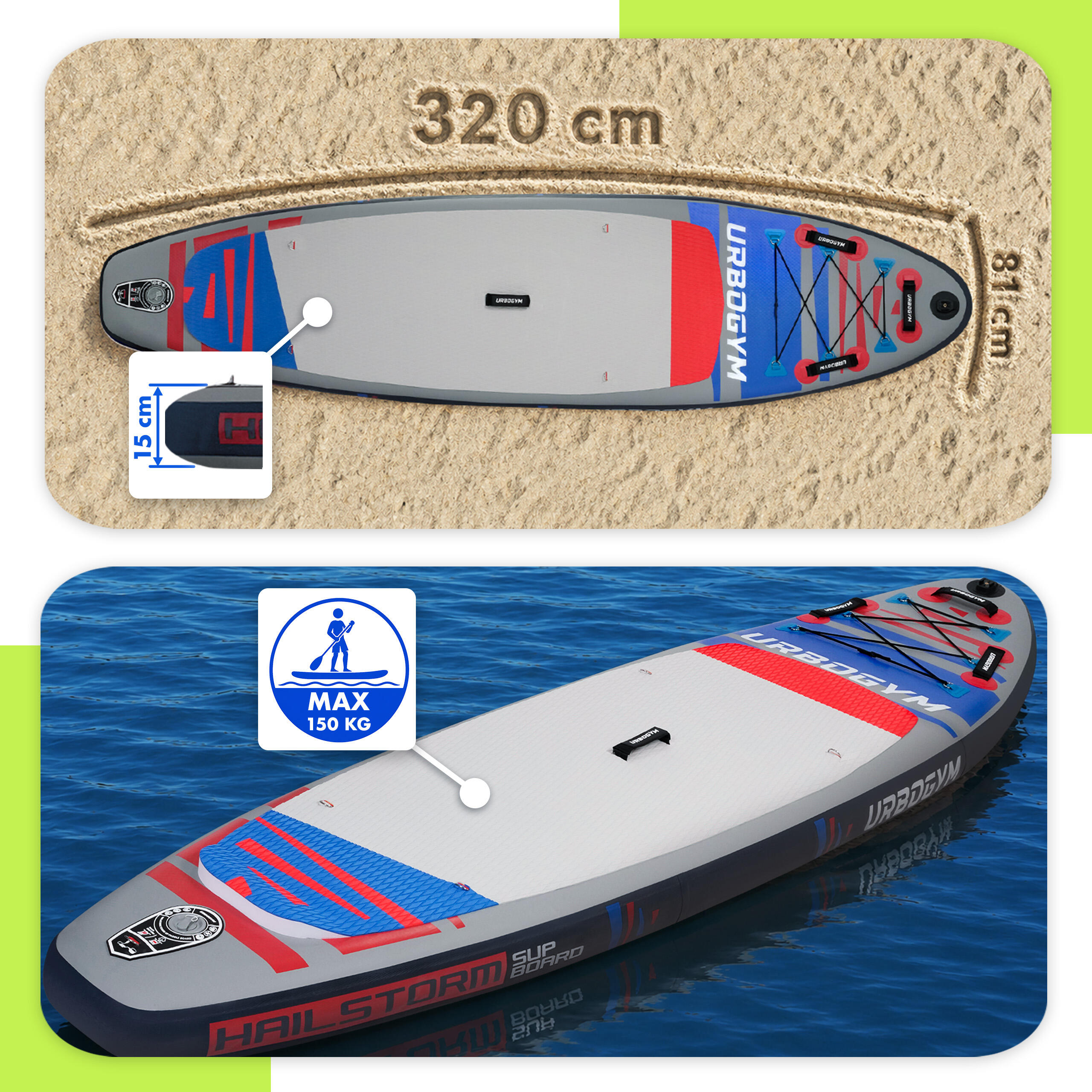 Deska SUP HAILSTORM 320 2/7
