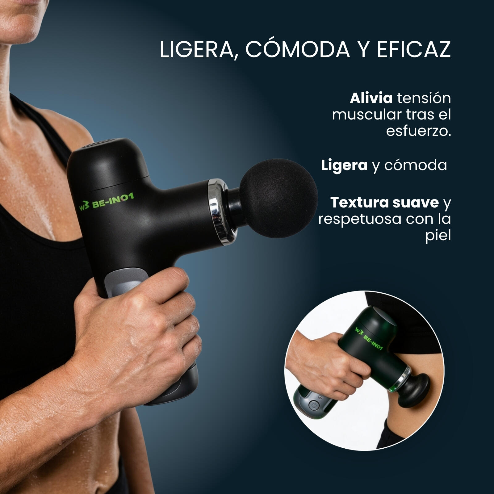 Be-In 01 - Pistola de massagem muscular de alto desempenho 3/7