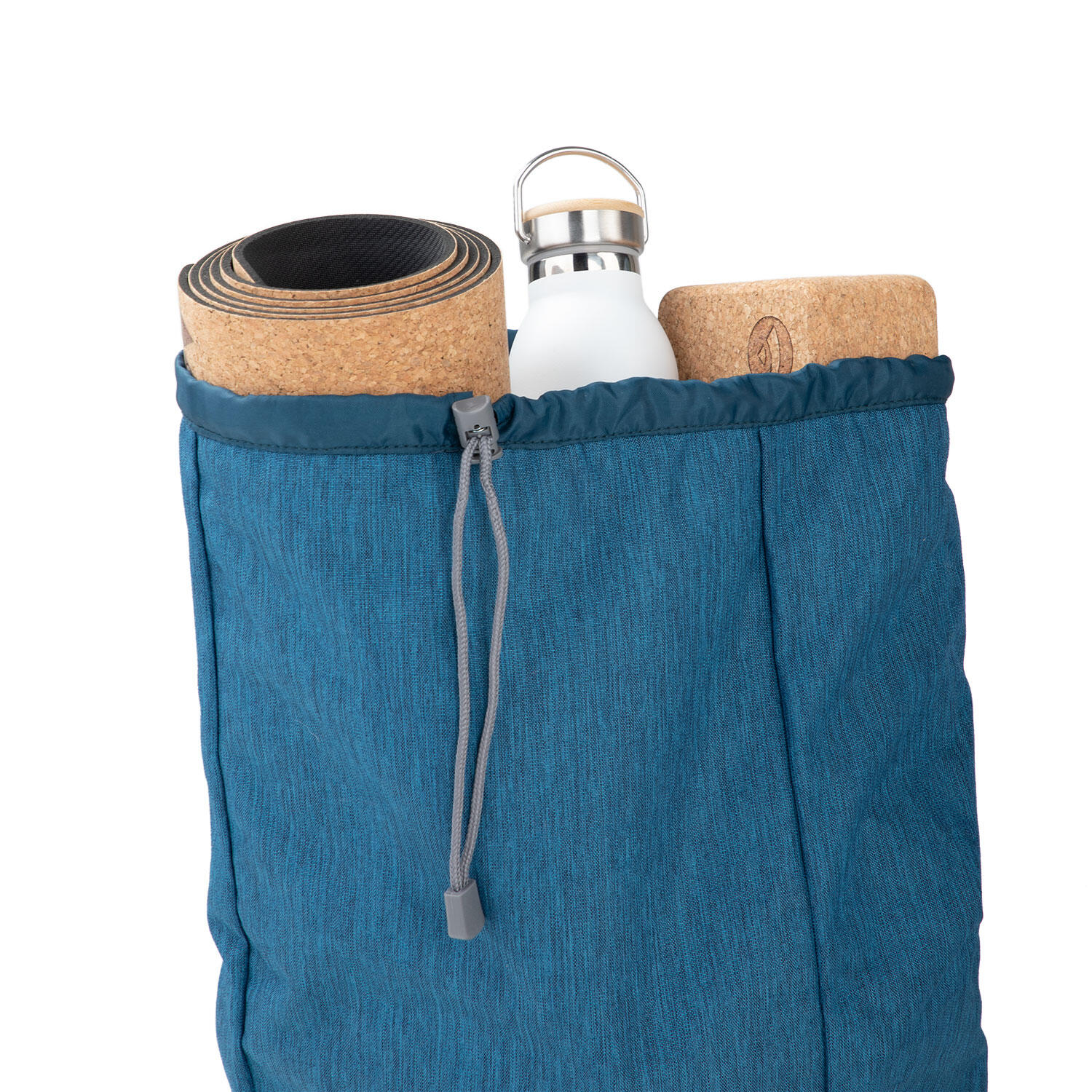 Urban Yogi Rolltop Rucksack, dunkelblau meliert 7/7