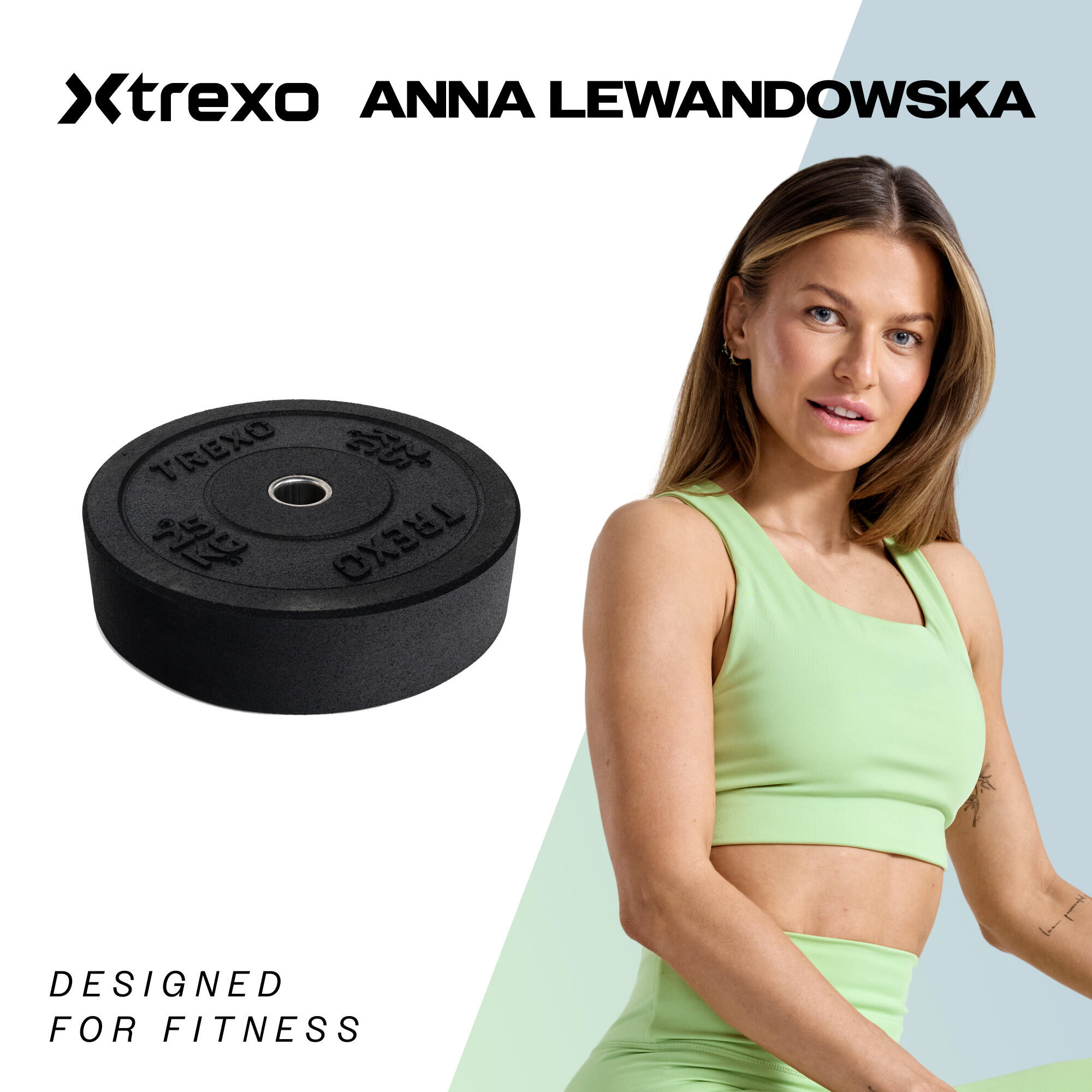 Obciążenie bumperowe olimpijskie XTREXO 25 kg 2/7