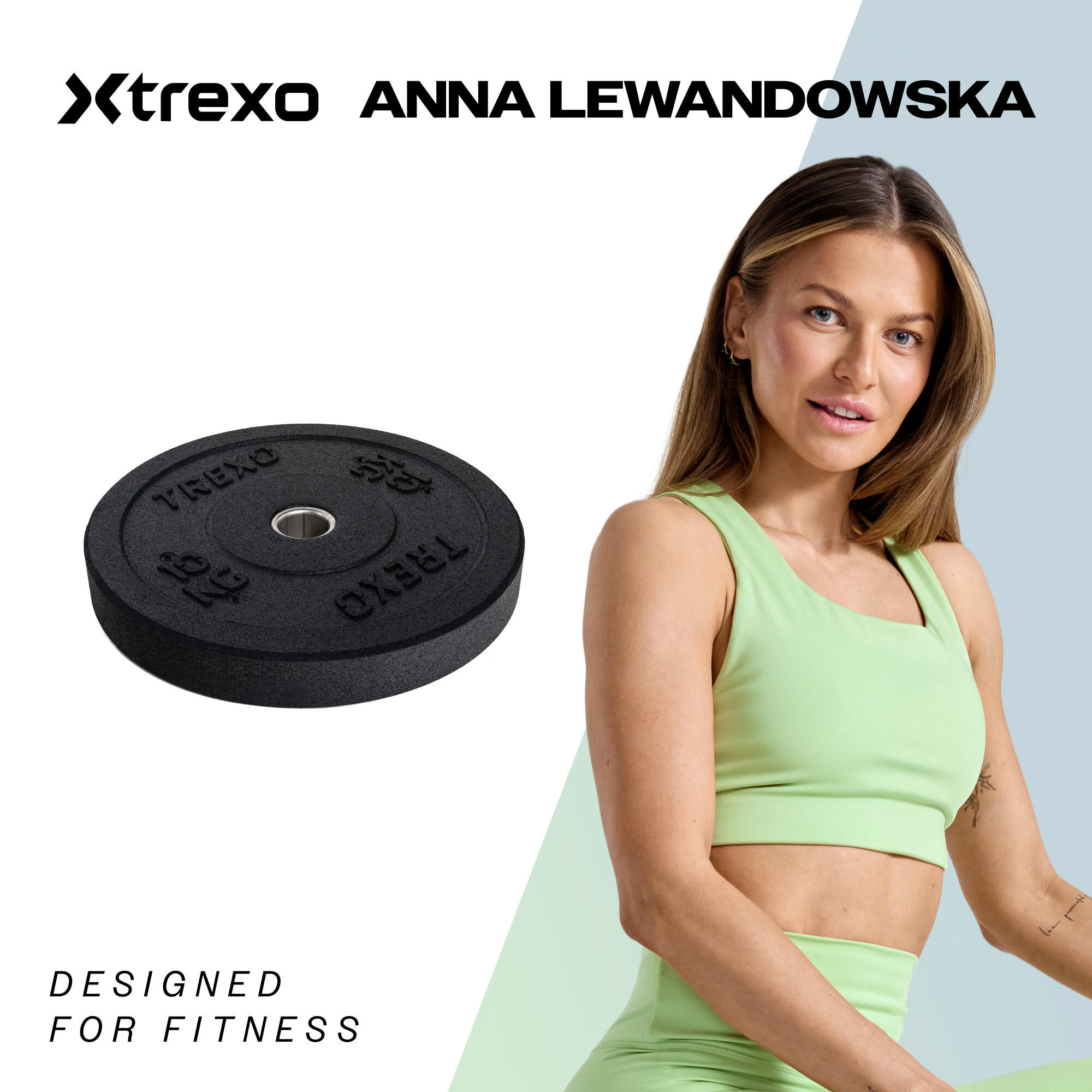 Obciążenie bumperowe olimpijskie XTREXO 10 kg 2/7