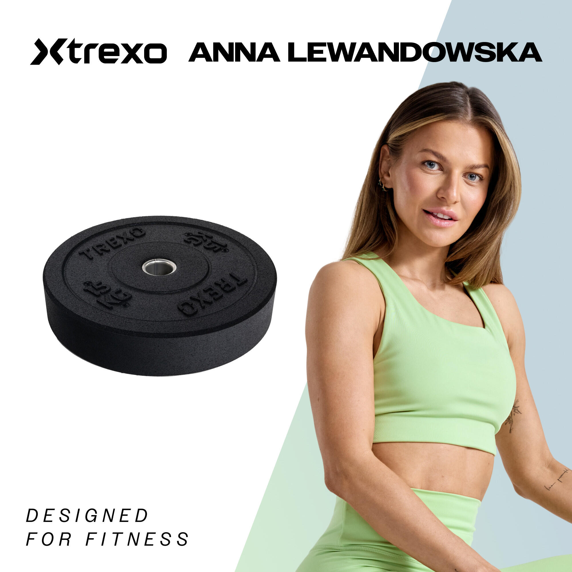 Obciążenie bumperowe olimpijskie XTREXO 15 kg 2/7