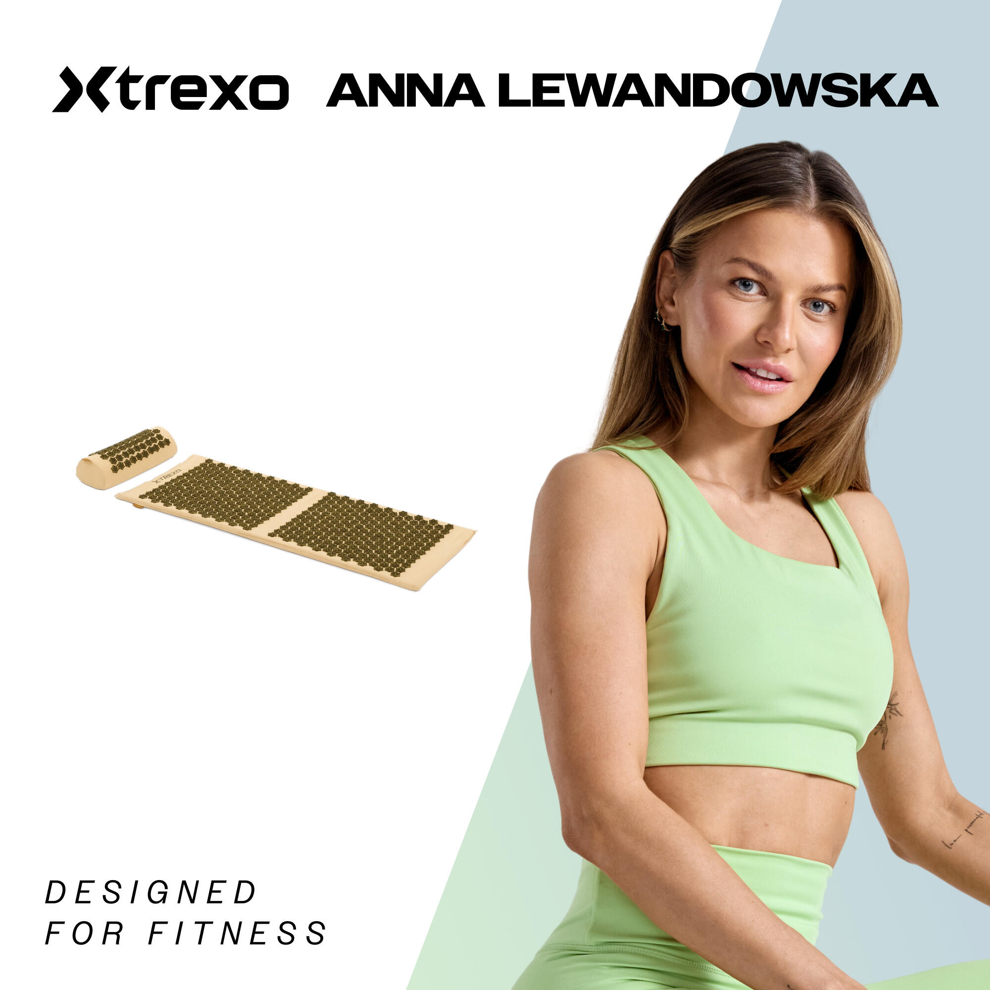 Große Akupressurmatte XTREXO mit Kissen TXO-B4Z005-BZ 2/7