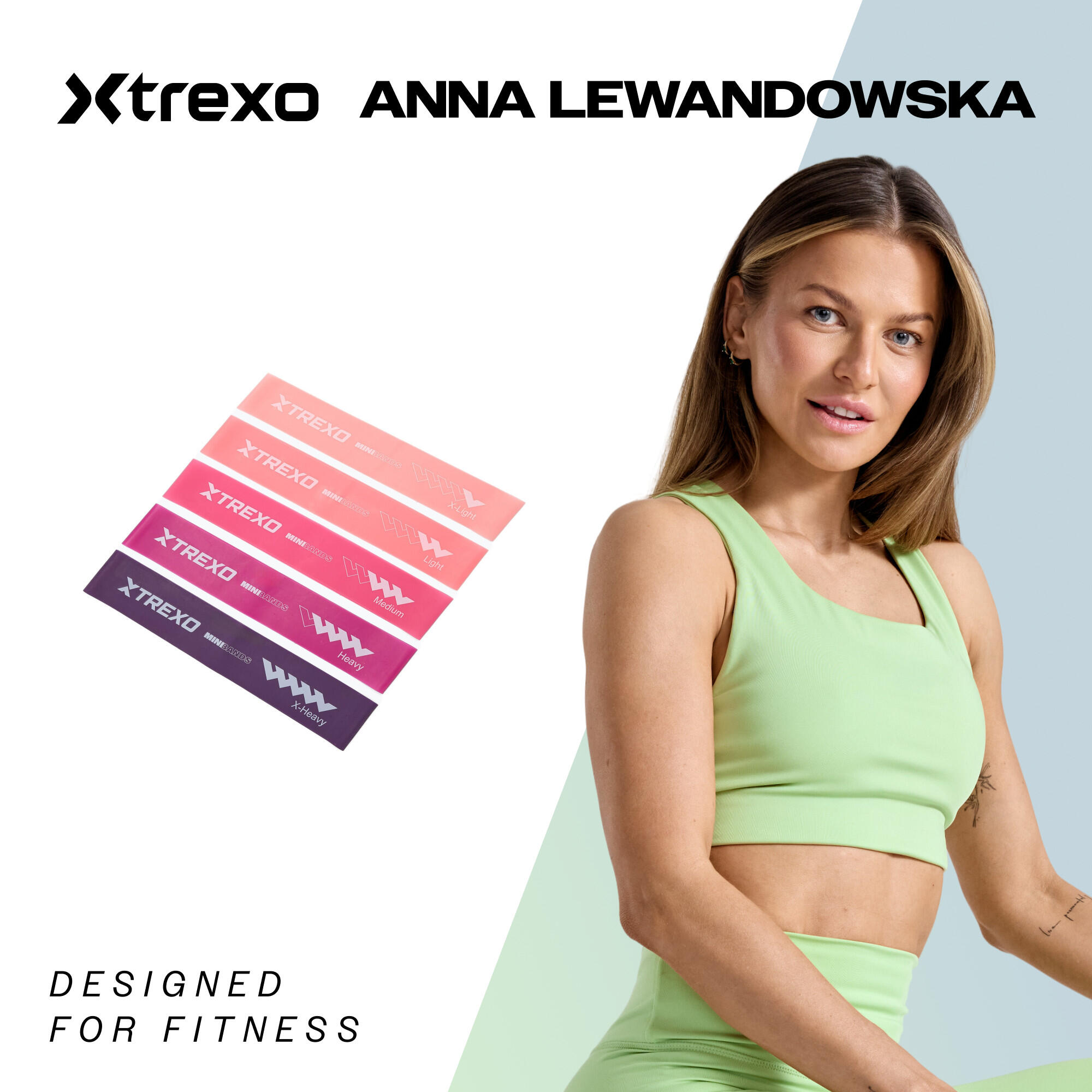 Set aus Übungsbändern XTREXO Mini Power Band TXO-B4Z053-ALL 5 Stück 2/7